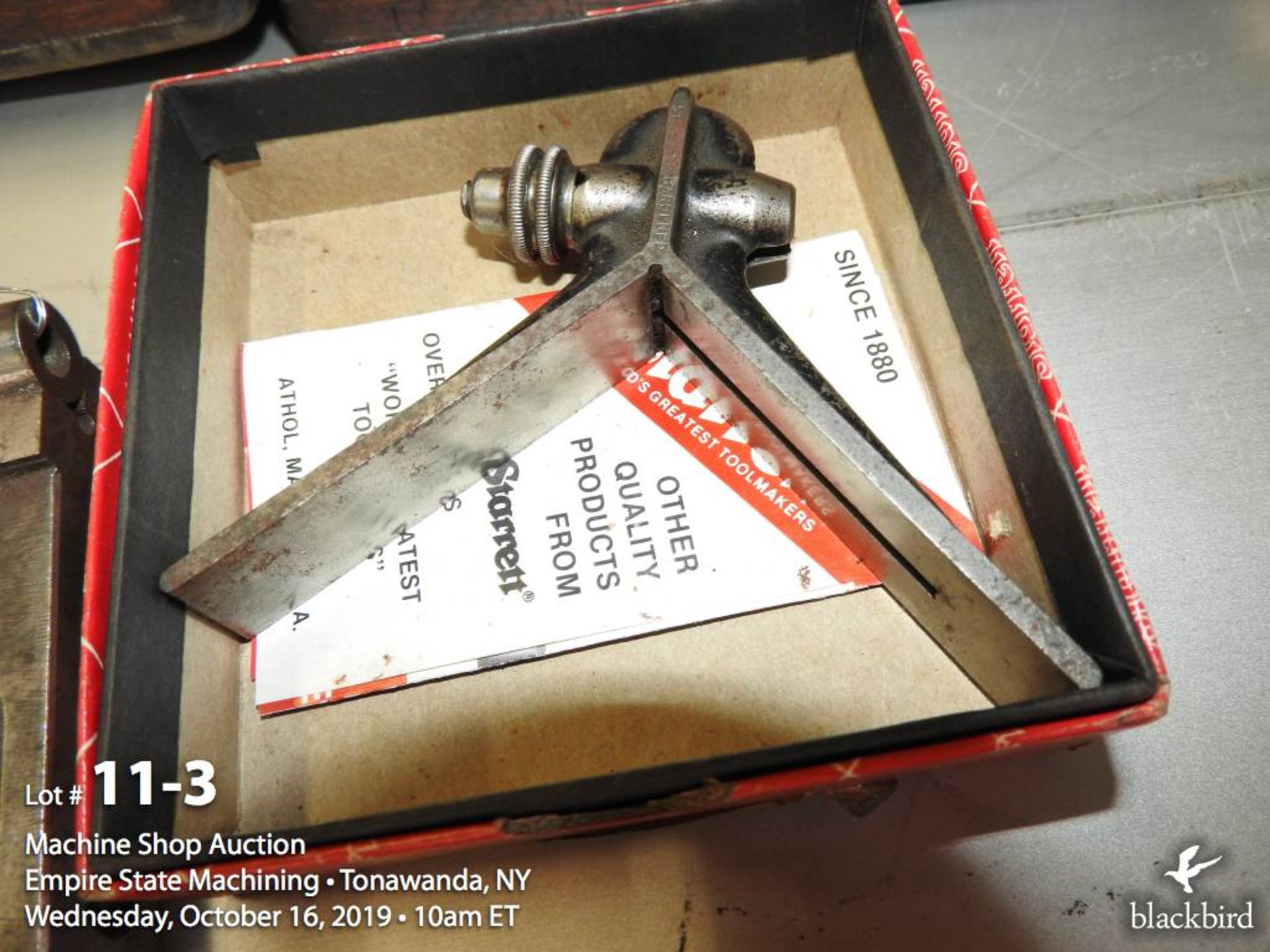 Lot of Starrett level, center finder, center head, and sine block - Image 3 of 5