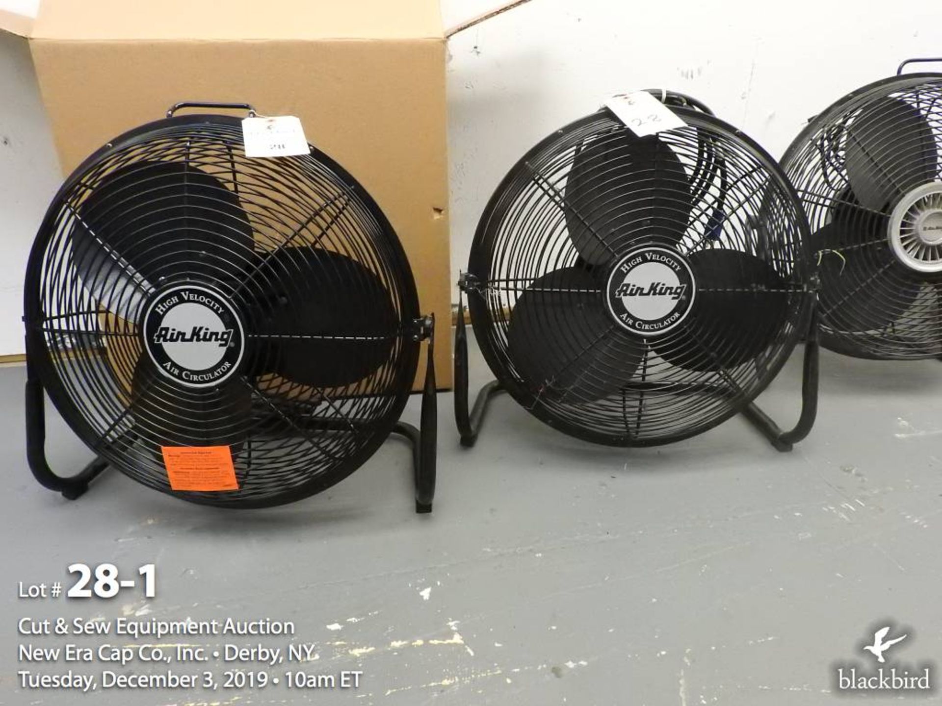 (2) New 18" floor fans