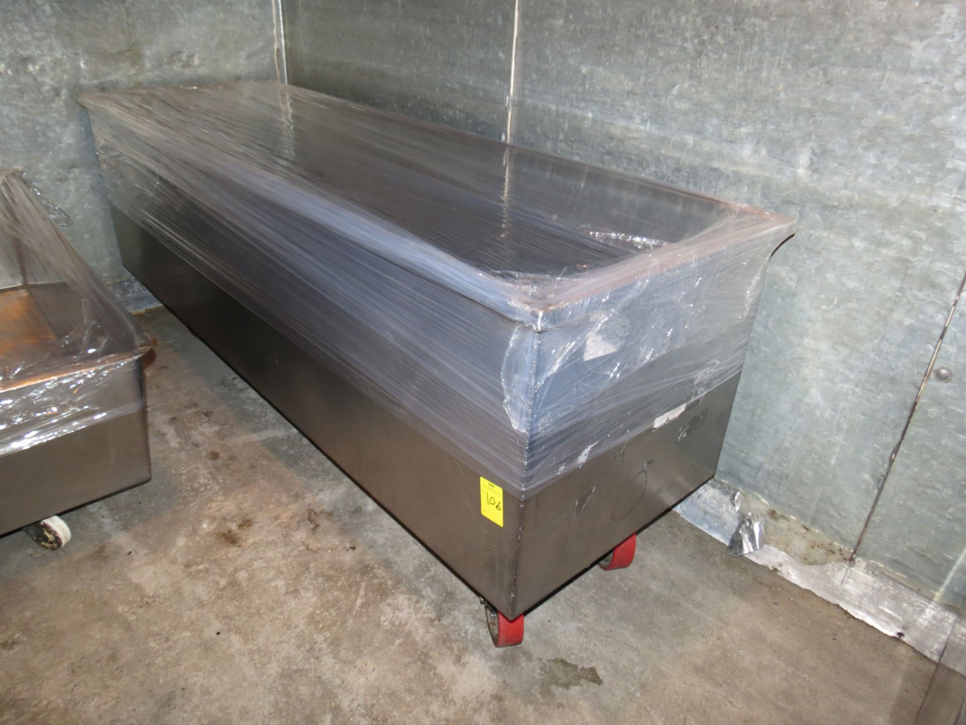 STAINLESS STEEL MOBILE TANKS 28" X 84"