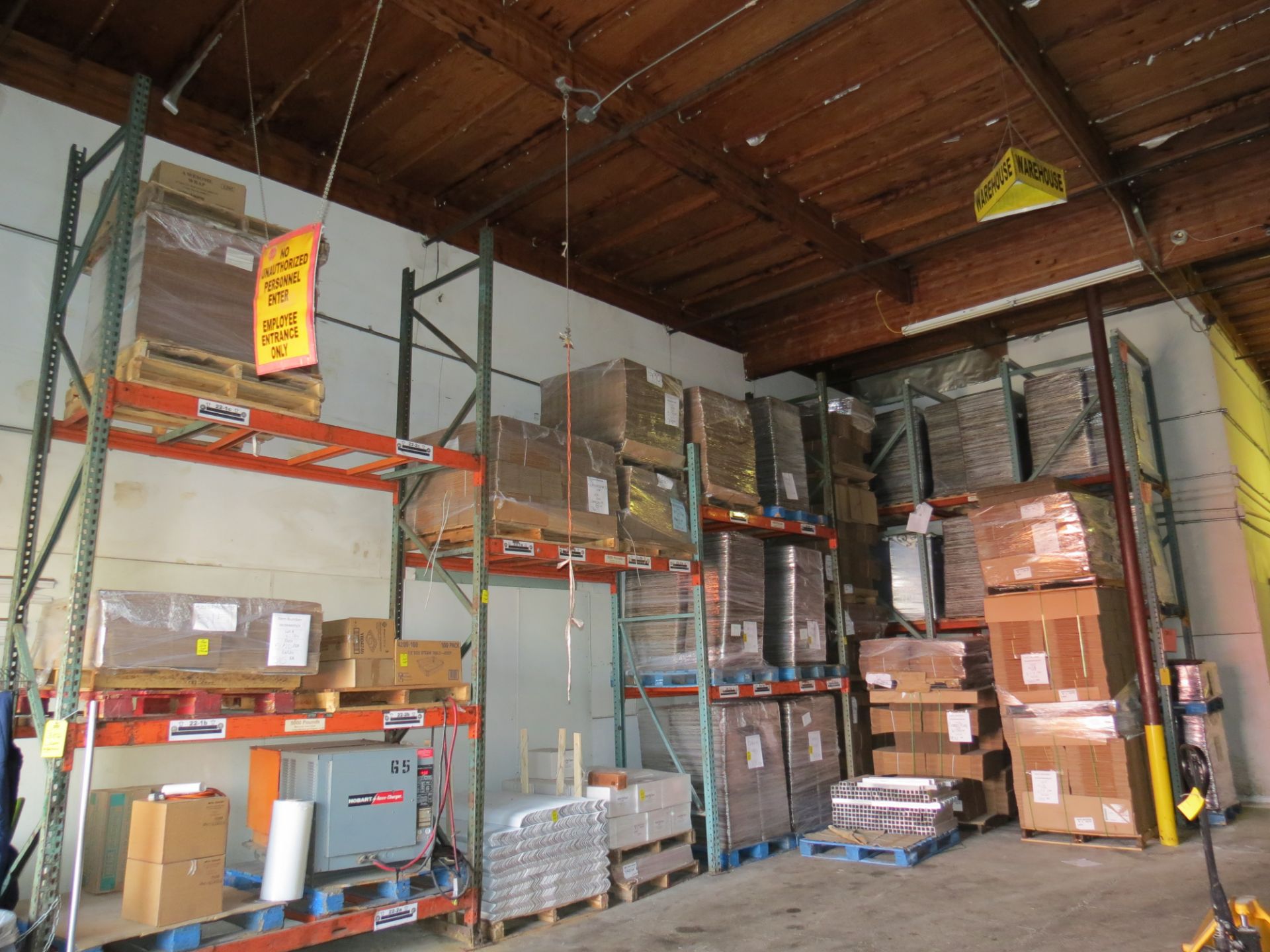 LOT 6-SECTIONS OF PALLET RACKING