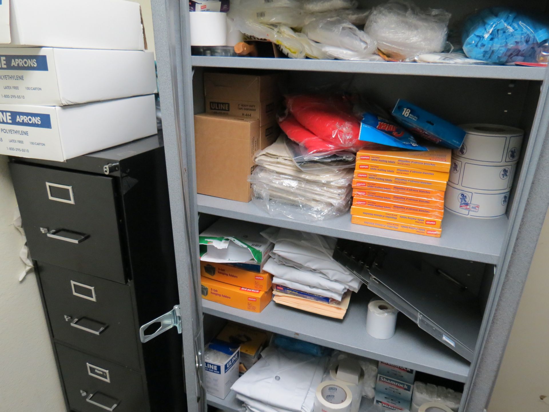 LOT CONTENTS OF ROOM, 5-ASSORTED FILE CABINETS & 1-STORAGE CABINET - Image 3 of 3