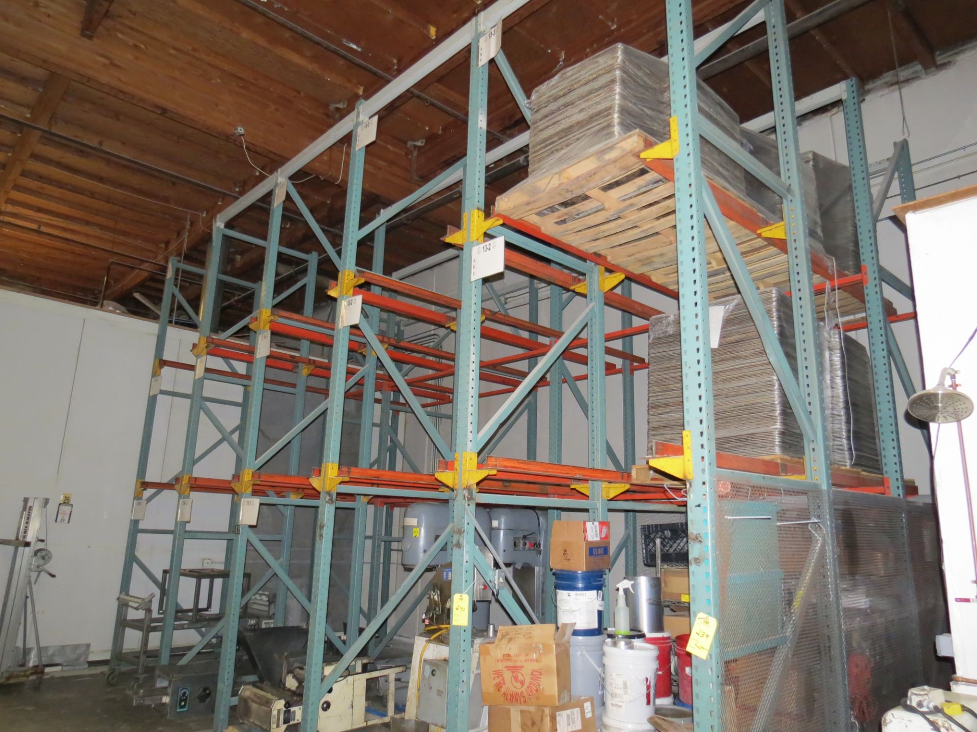 SECTIONS OF DRIVE THRU PALLET RACKING