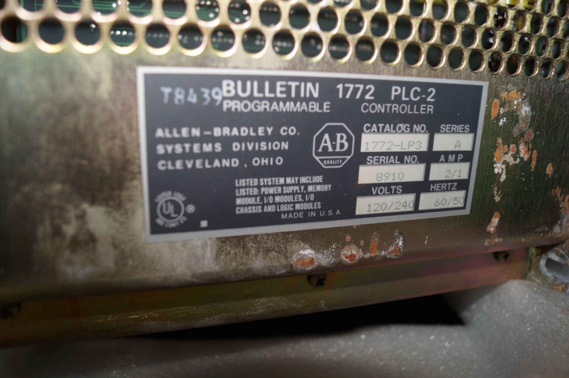 Allen Bradley PLC 2/30 Program Control Box 1772-LP3 - Image 7 of 7