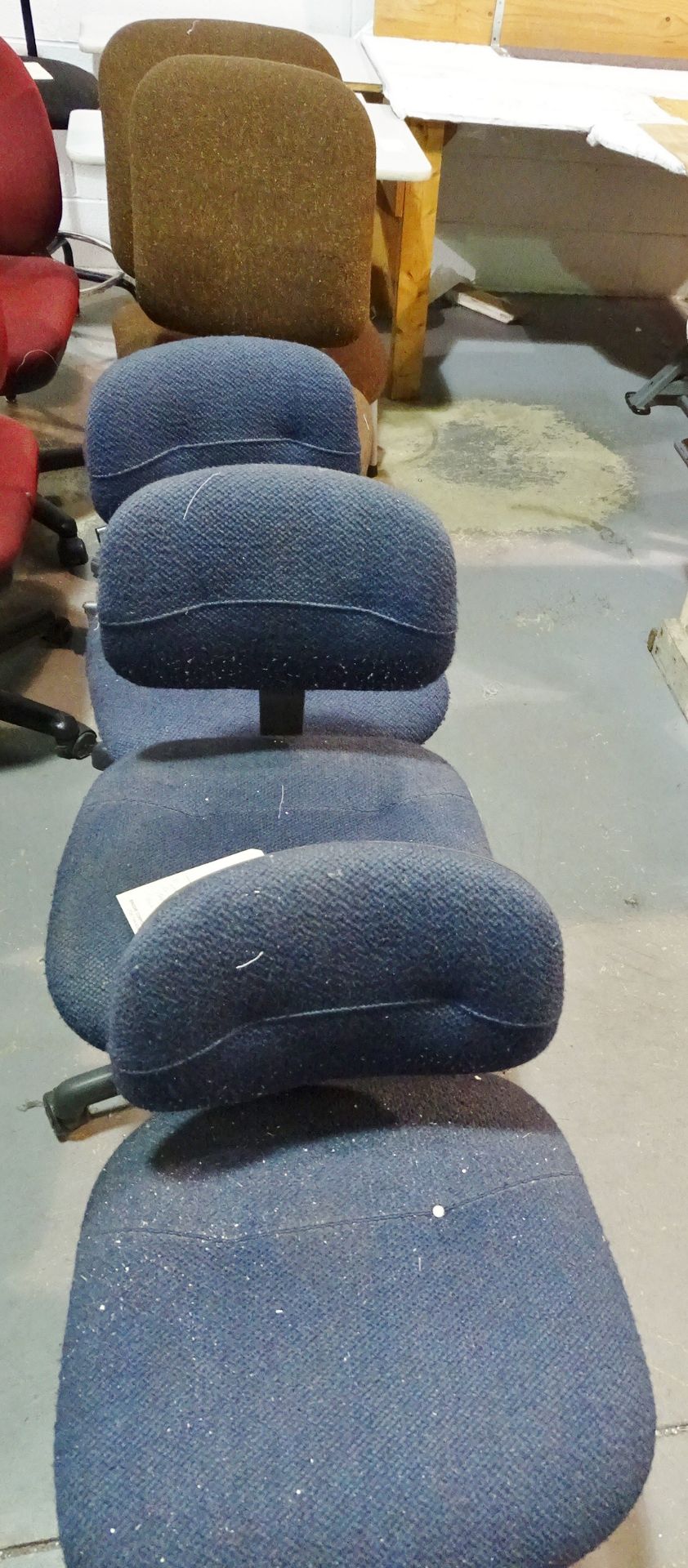 Upholstered Swivel Posture Chairs (5) - Image 2 of 2