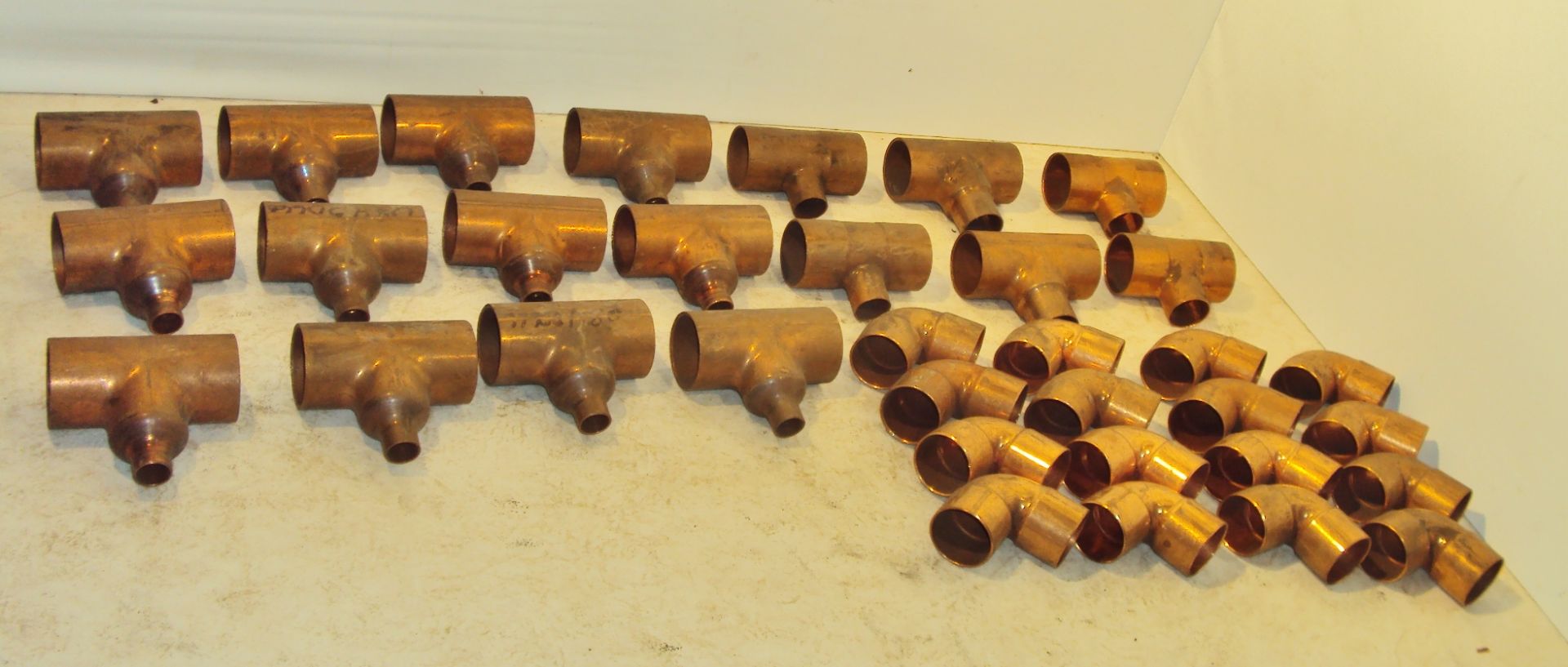 1-1/2" TEES & 1-1/4" ELBOW COPPER FITTINGS