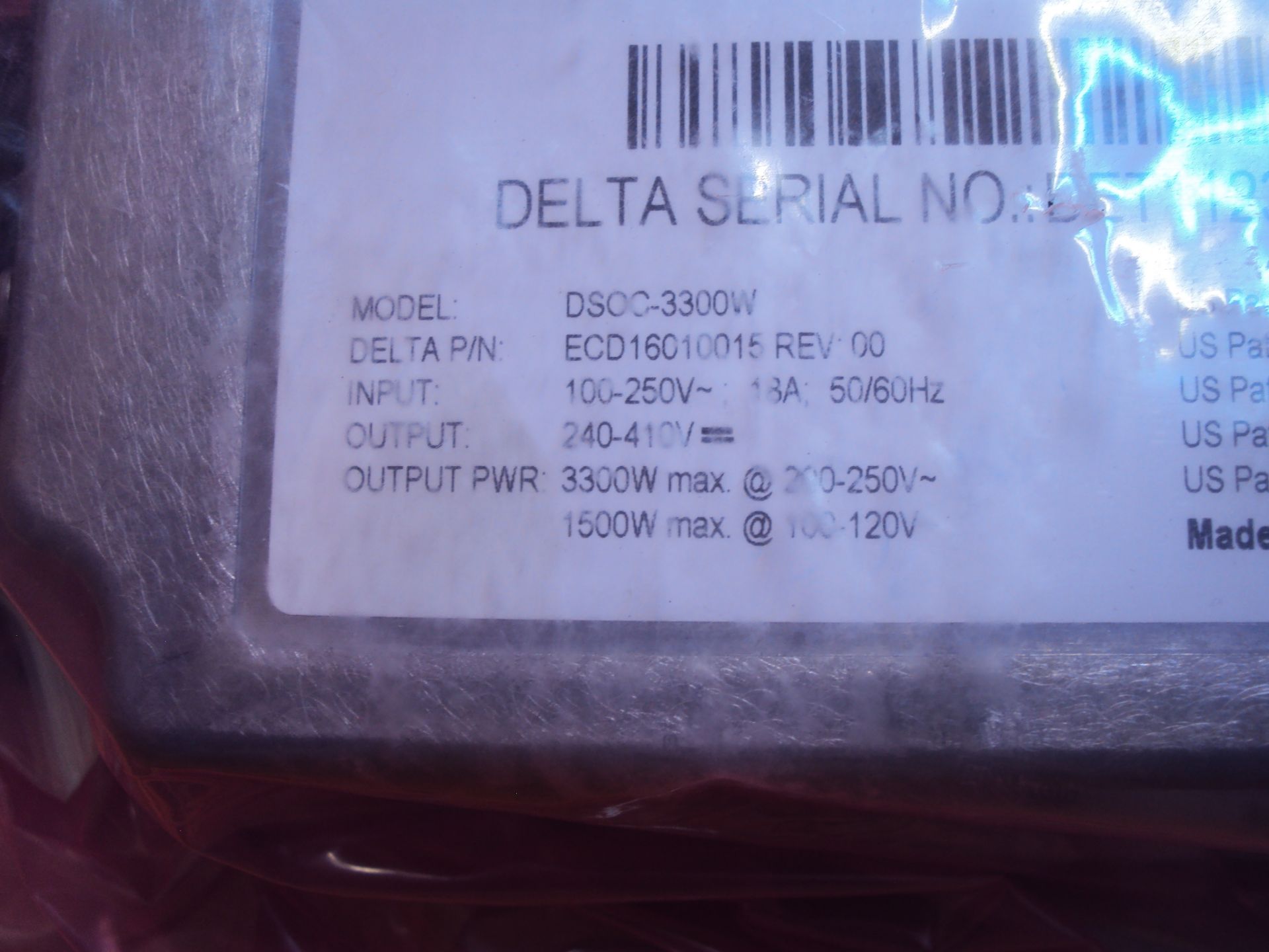 Delta DSOC3300W Electric Vehicle Battery Charger - Image 2 of 4