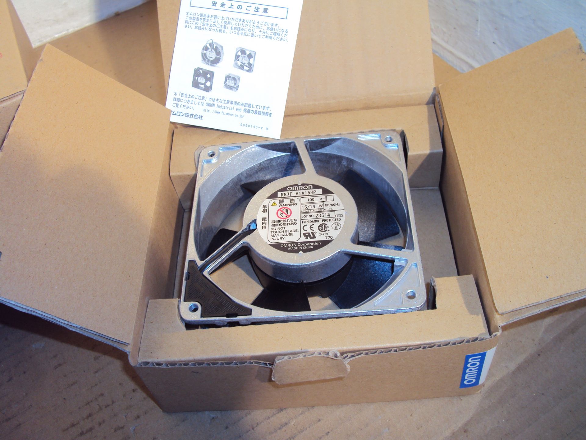 (5) Omron R87F-A1A15HP Electronic Enclosure Cooling Fans - Image 2 of 4