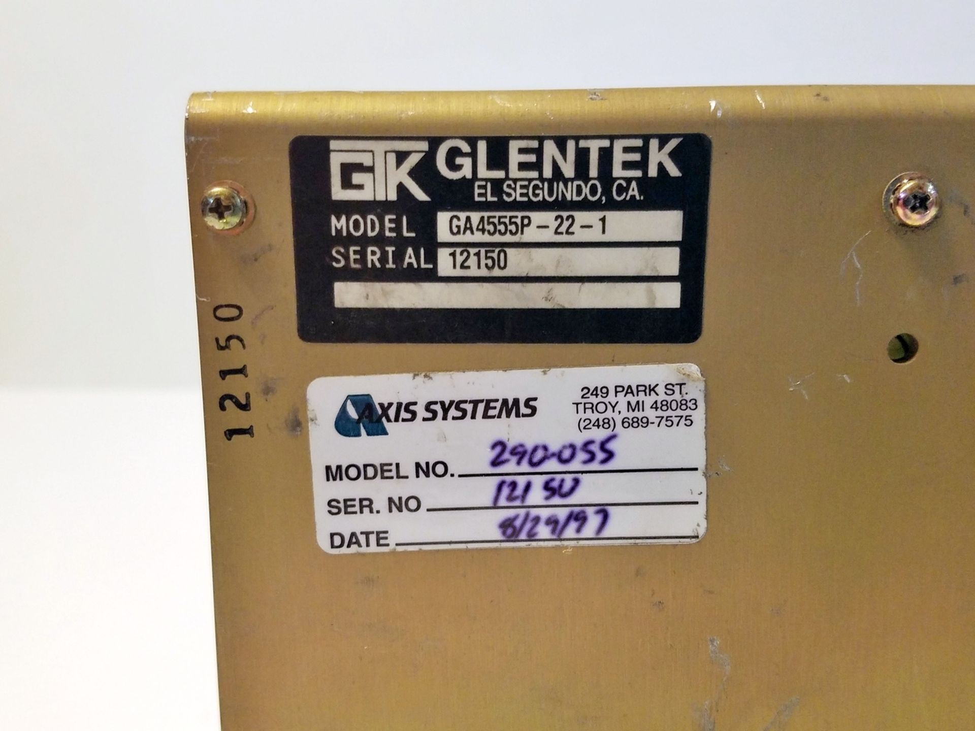 Glentek GA4555P-22-1 Servo Amplifier - Image 3 of 3