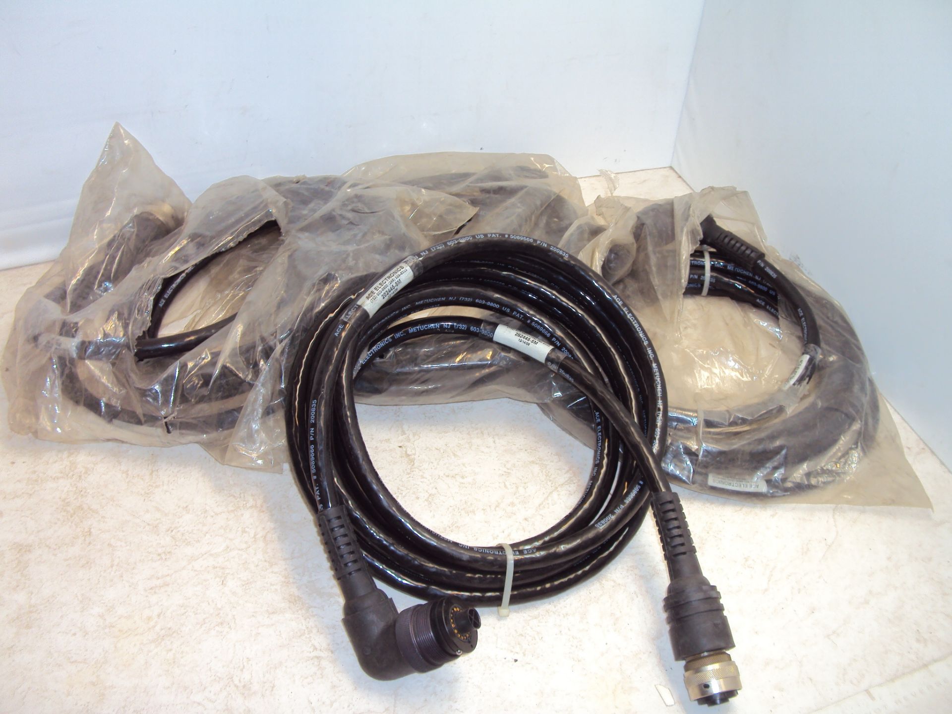 (4) Ace 202445-5M Atlas Copco Nutrunner to Controller Cables