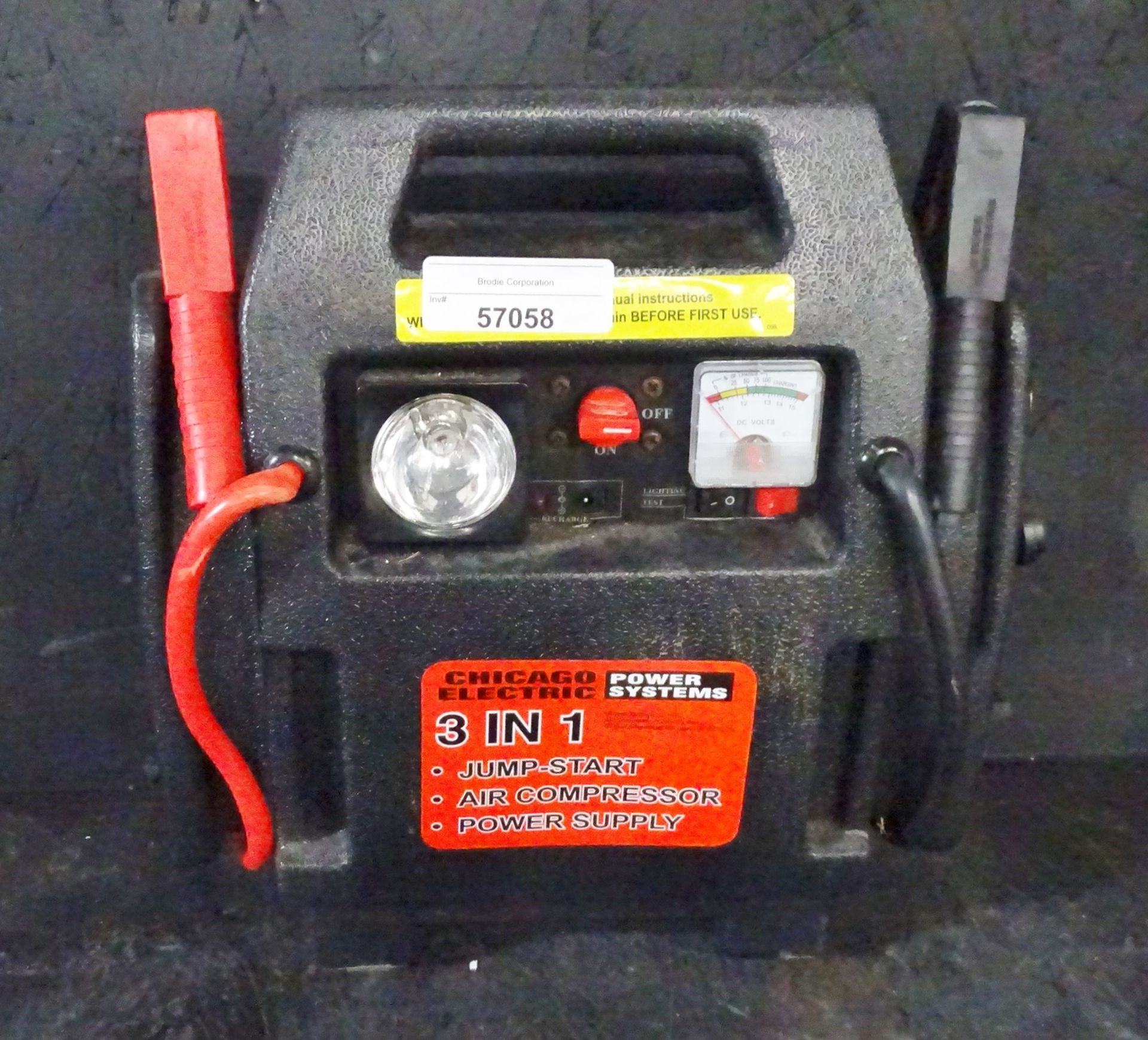 Chicago Electric Battery Jumper / Air Compressor