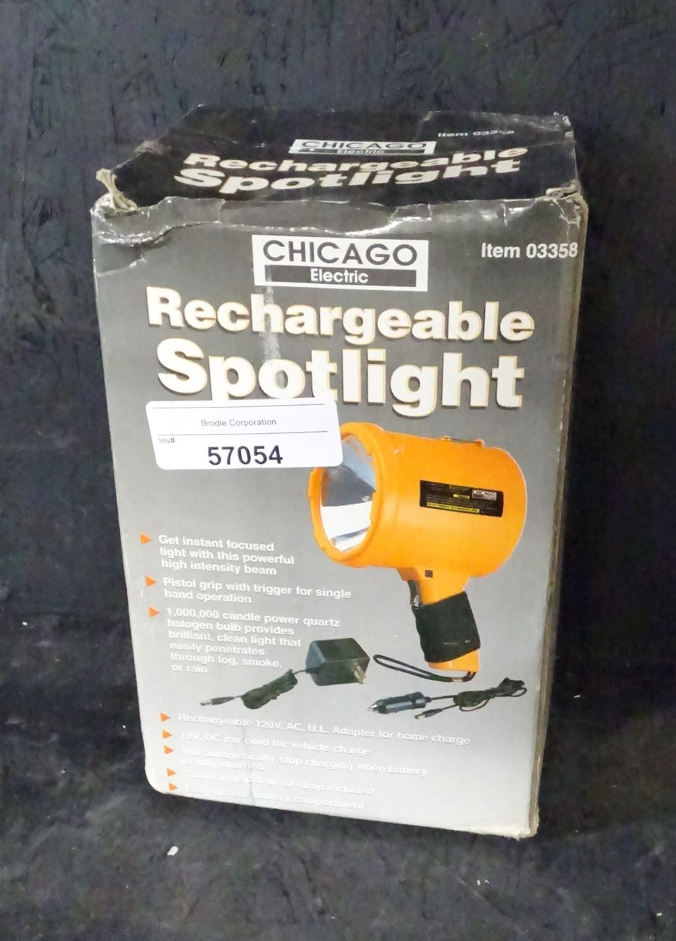 Chicago Electric Rechargeable Spot Light