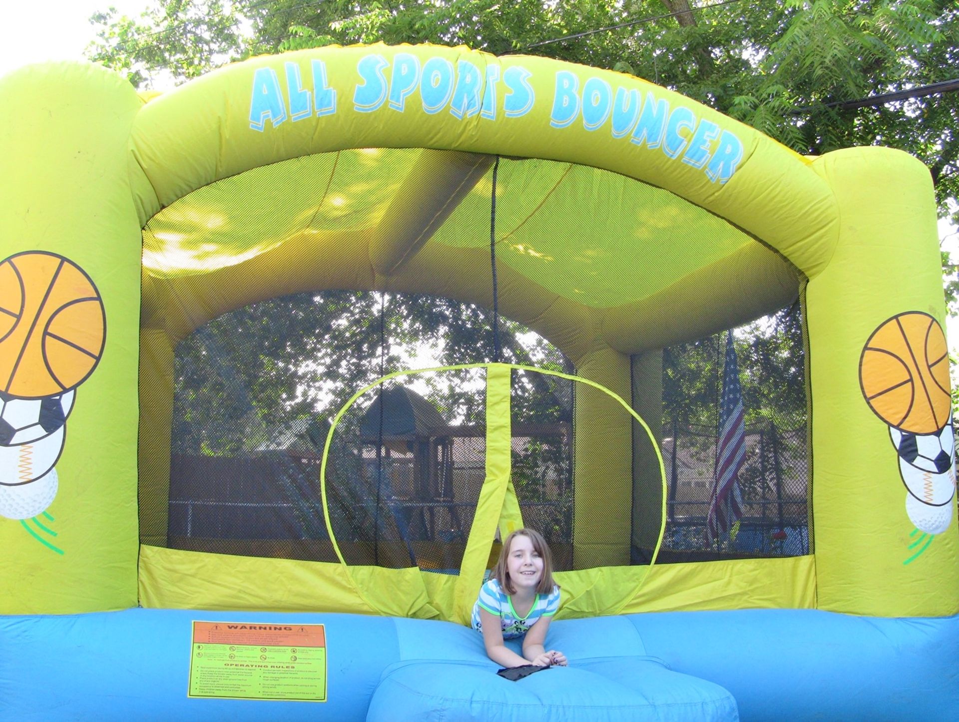 “All Sports Bouncer” Kids Bounce House, W/Air Pump - Bild 2 aus 5