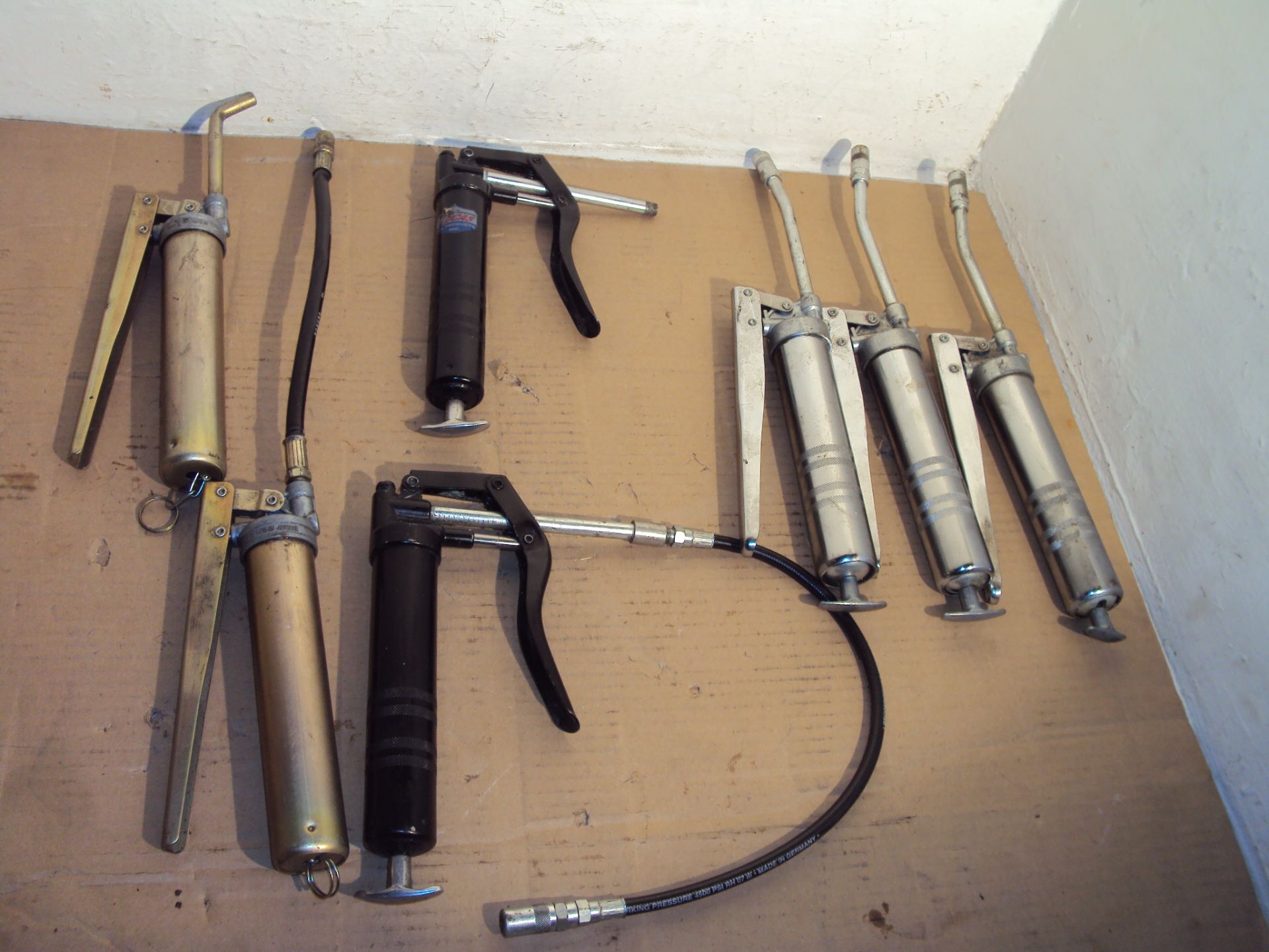 (7) Assorted Grease Guns