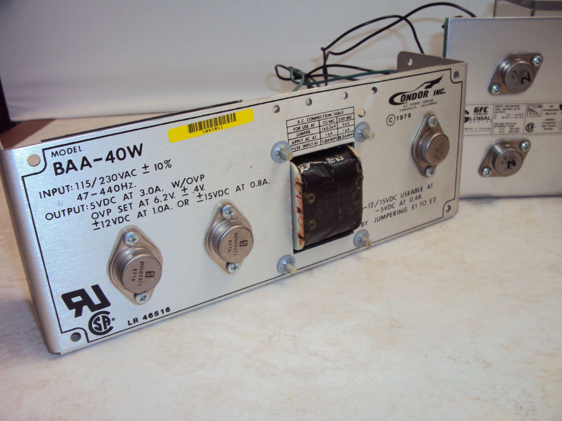 (5) Power Supplies Power One, Sola & Condor - Image 4 of 5