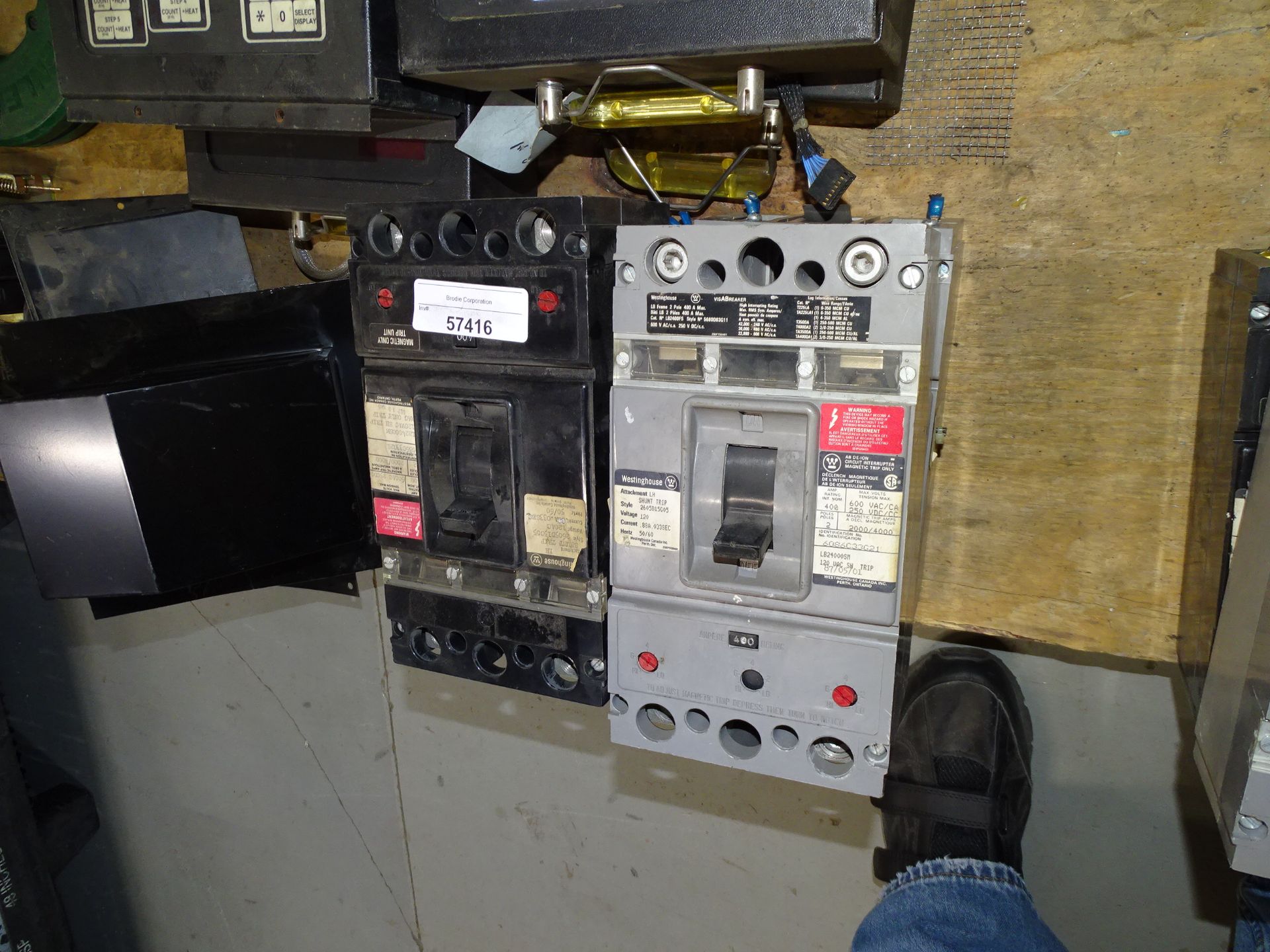 400amp Breaker Switches 600 Volt Max Westinghouse - Image 2 of 3