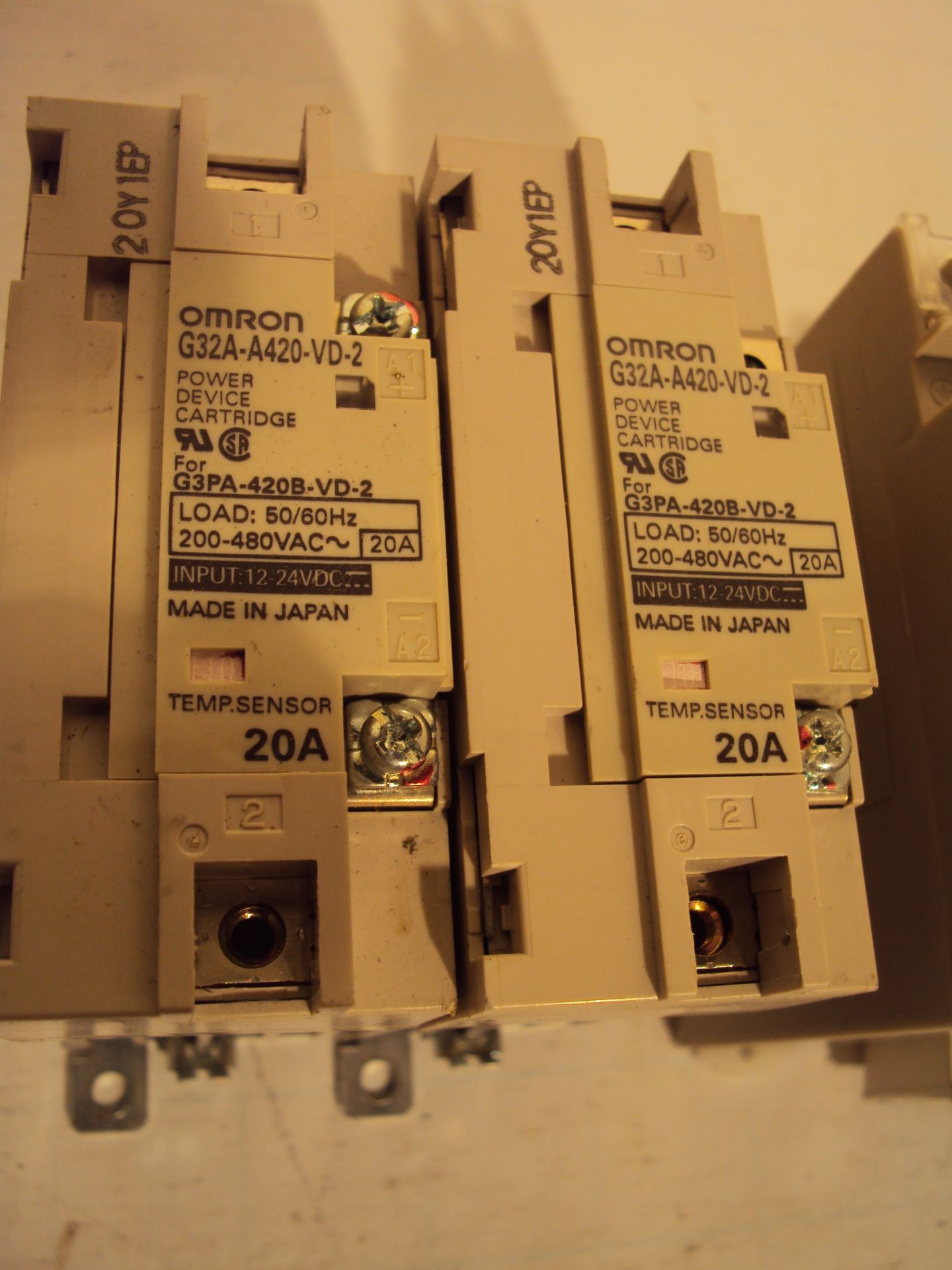 (6) Omron Solid State Relays and Power Supplies G32A-A10-VD G32A-A420-VD-2 - Image 3 of 5