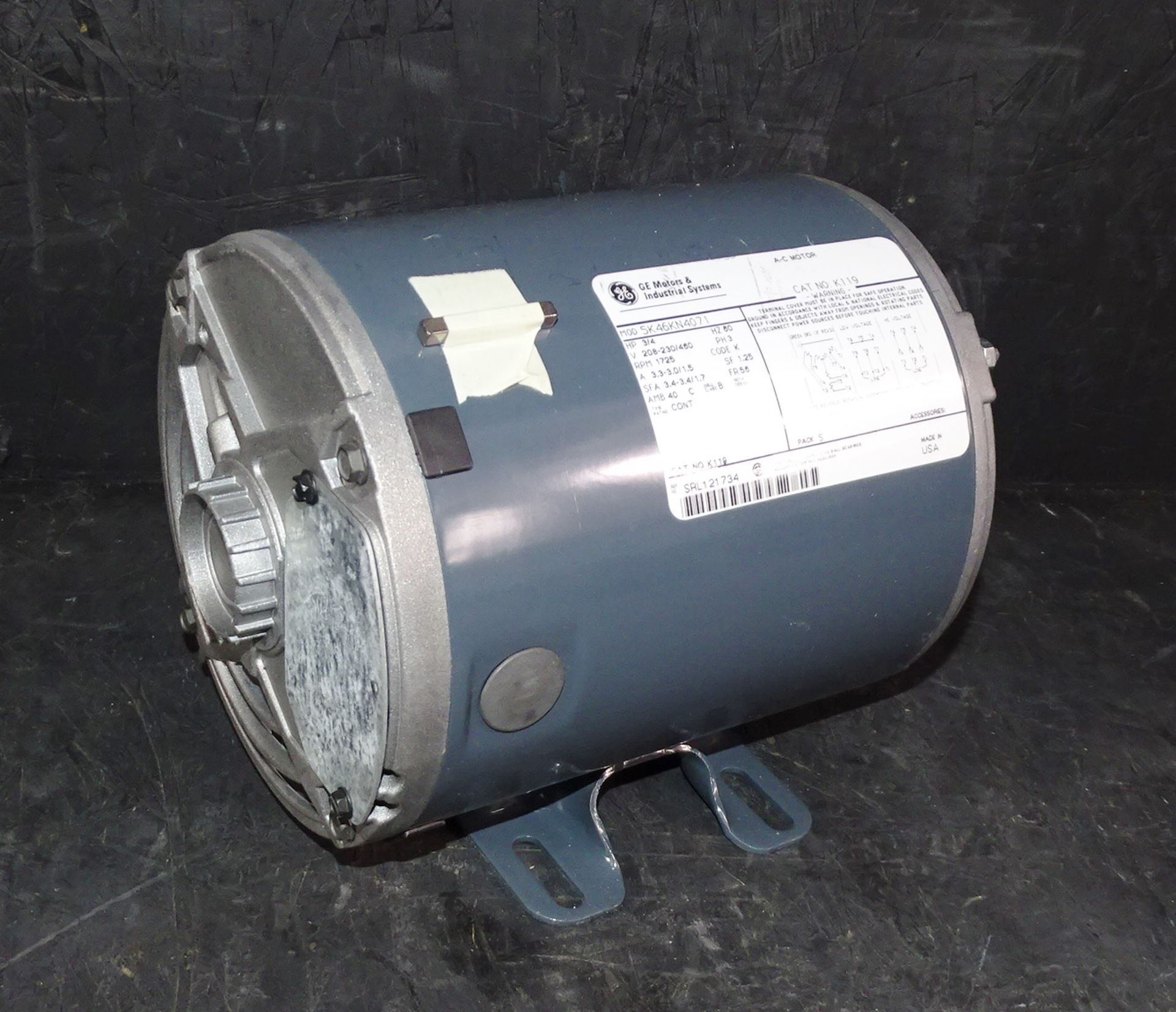 G.E. Model 5K46KN4071, K119, 3/4-HP Electric Motor - Image 3 of 6