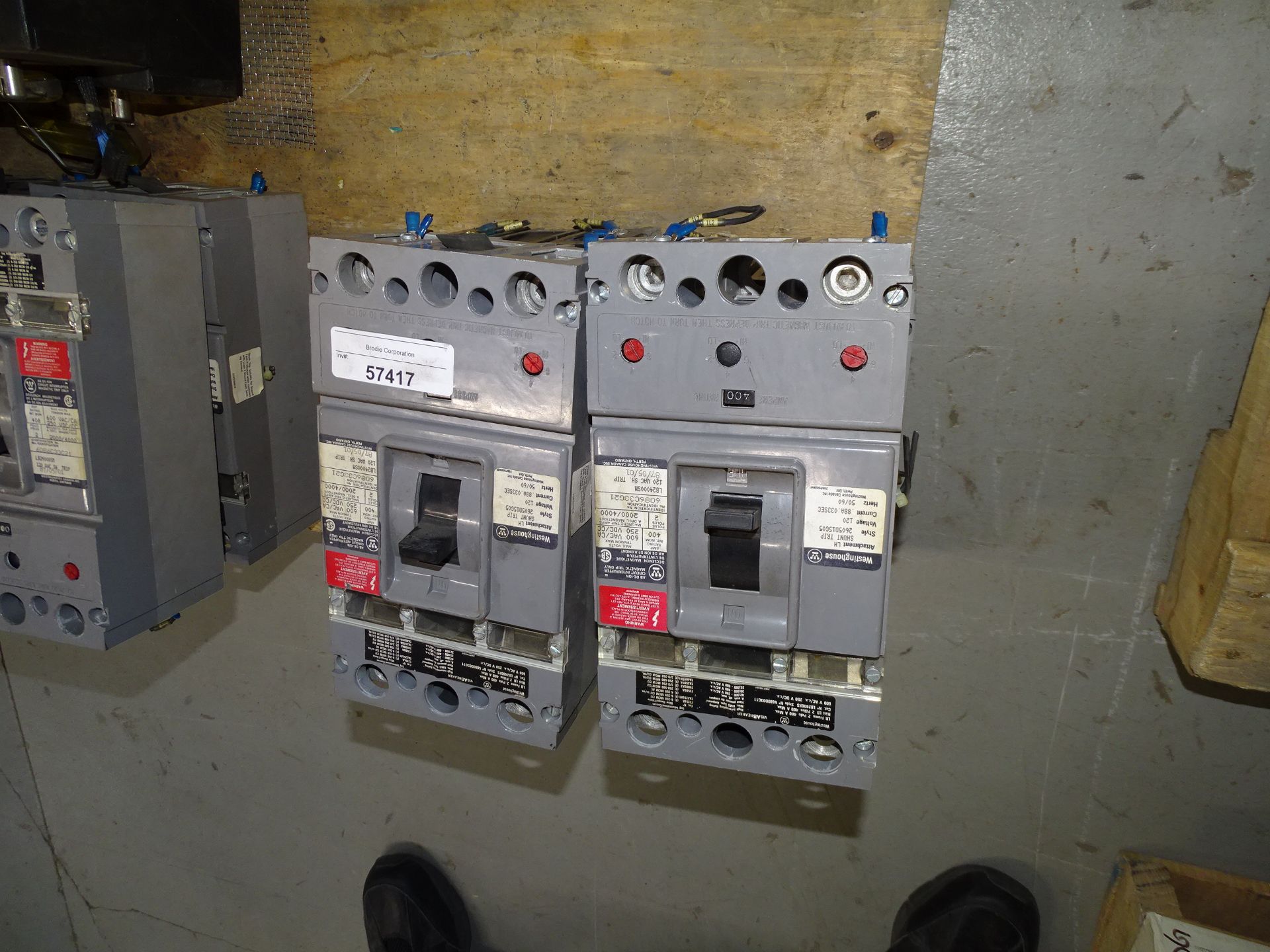 400amp Breaker Switches 600V Max Westinghouse - Image 2 of 3