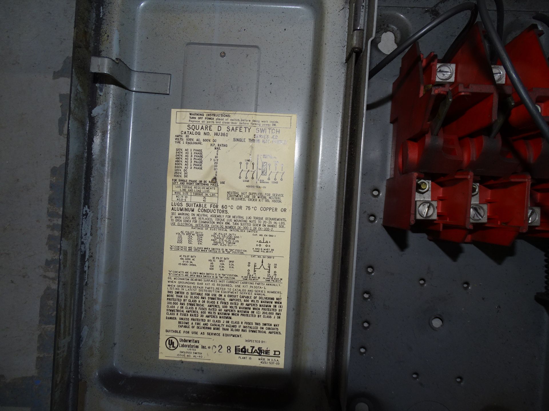 Asst'd Siemens & Square D Breaker Switch Boxes - Image 8 of 10