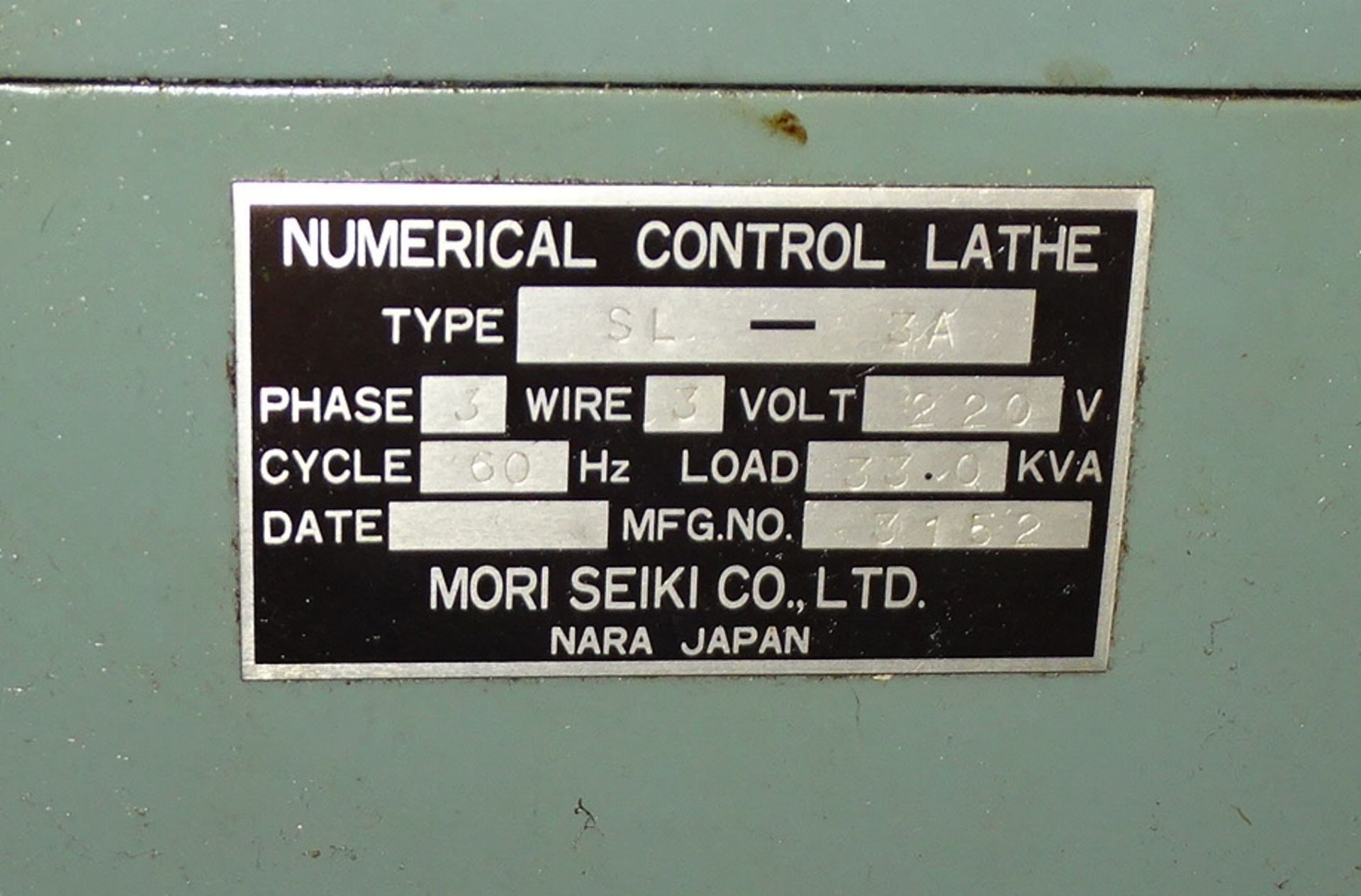 Mori Seiki SL-3A, CNC Horizontal Turning Center - Image 8 of 15