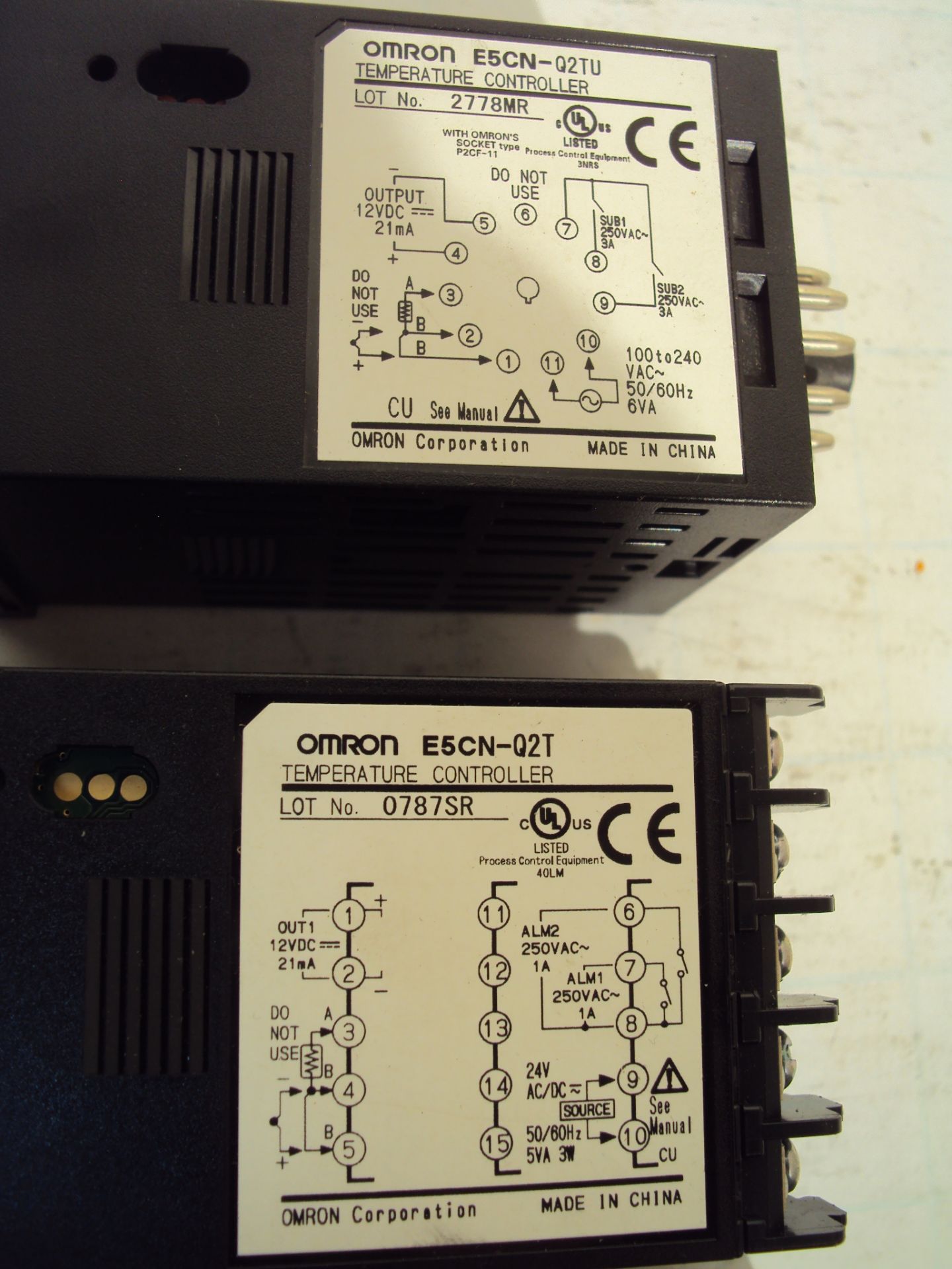 (4) Omron E5CN PID Controllers E5CNQ2MT500 E5CNQ2T - Image 4 of 5