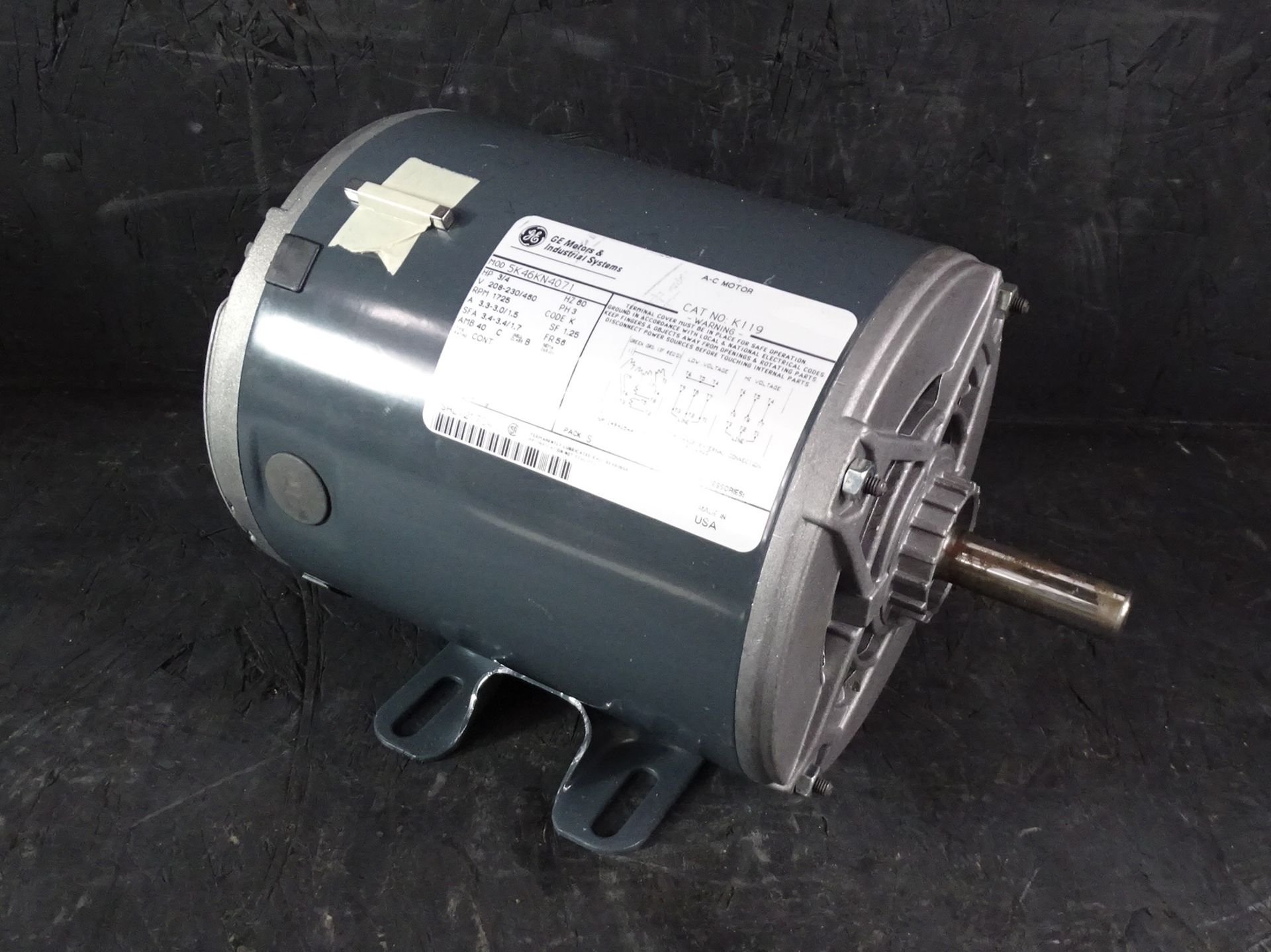 G.E. Model 5K46KN4071, K119, 3/4-HP Electric Motor - Image 4 of 6