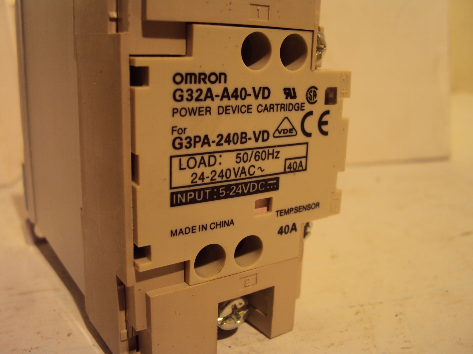 (4) Omron G3PA-240B-VD Solid State Relays - Image 4 of 4