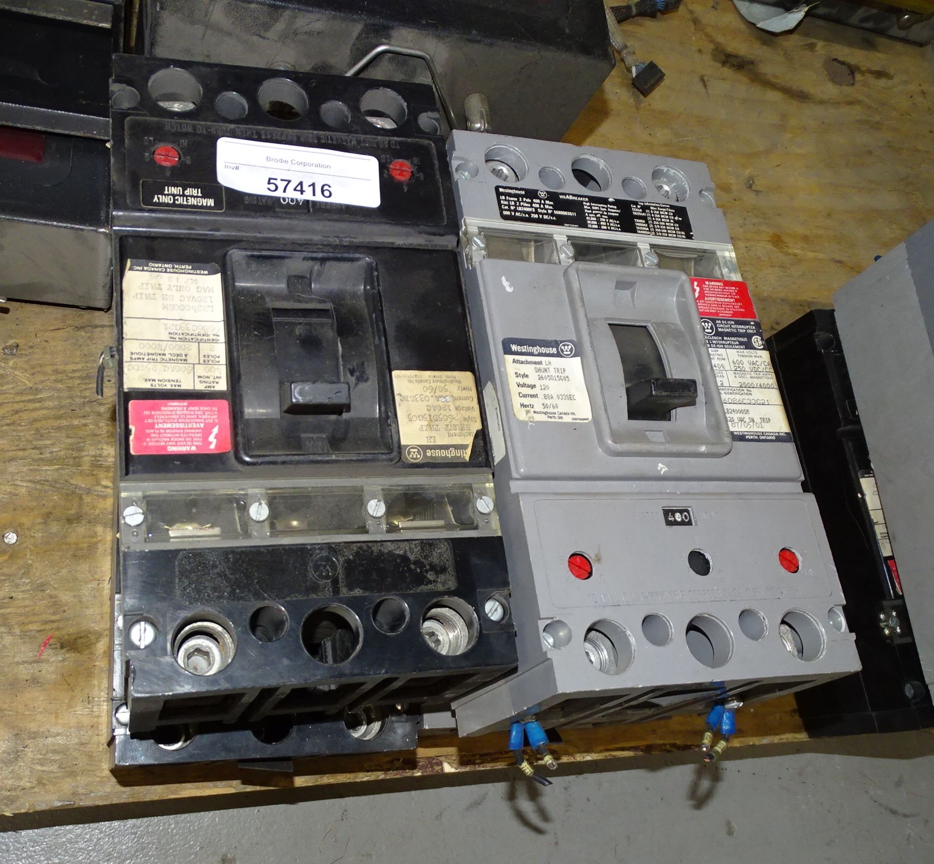 400amp Breaker Switches 600 Volt Max Westinghouse