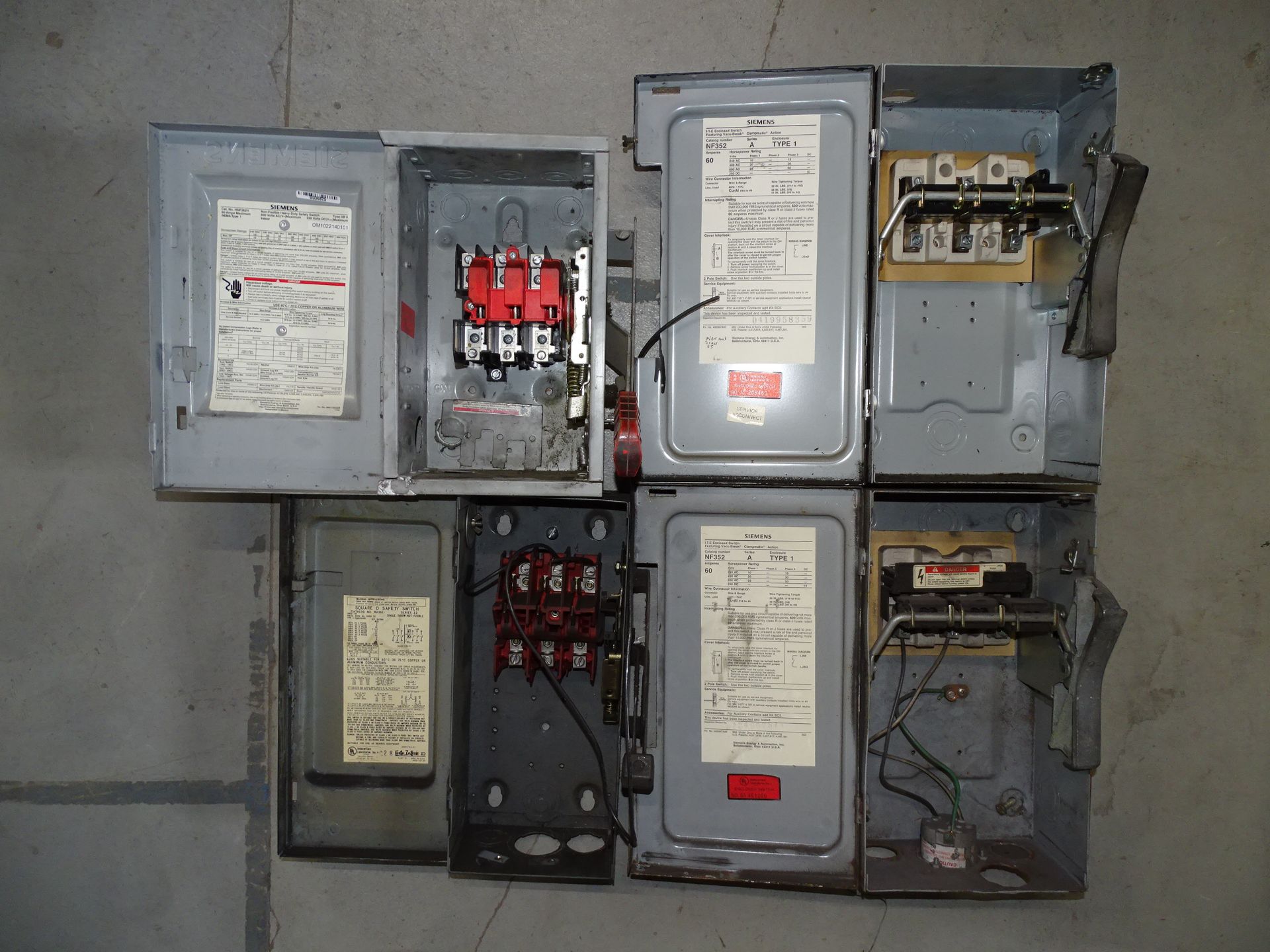 Asst'd Siemens & Square D Breaker Switch Boxes - Image 4 of 10