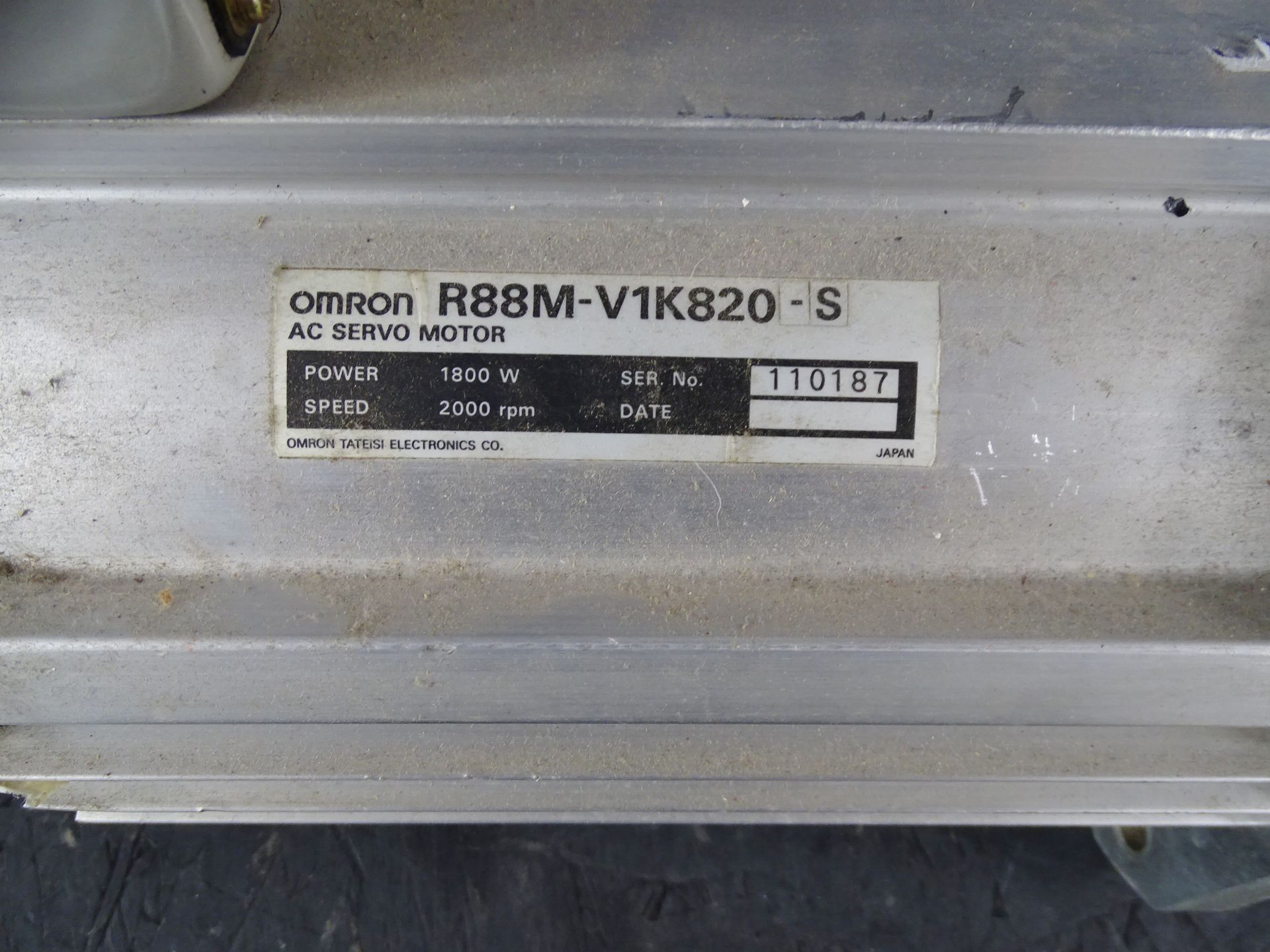 Omron #R88M-V1K 820-S Servo Drive Motor - Image 3 of 4