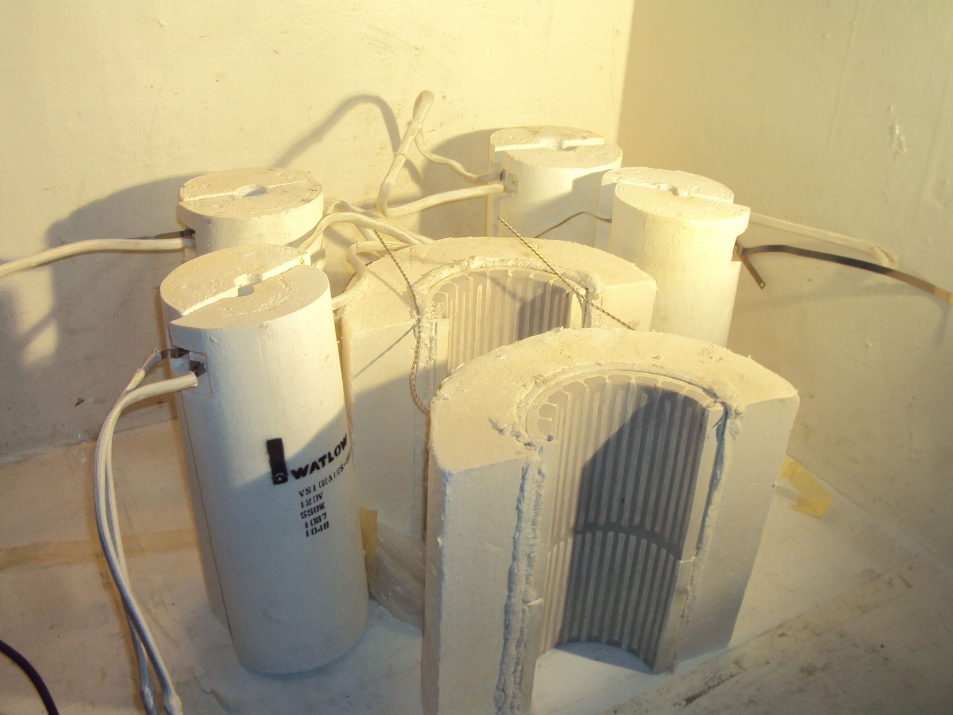 (5) Watlow Ceramic Fiber Heaters