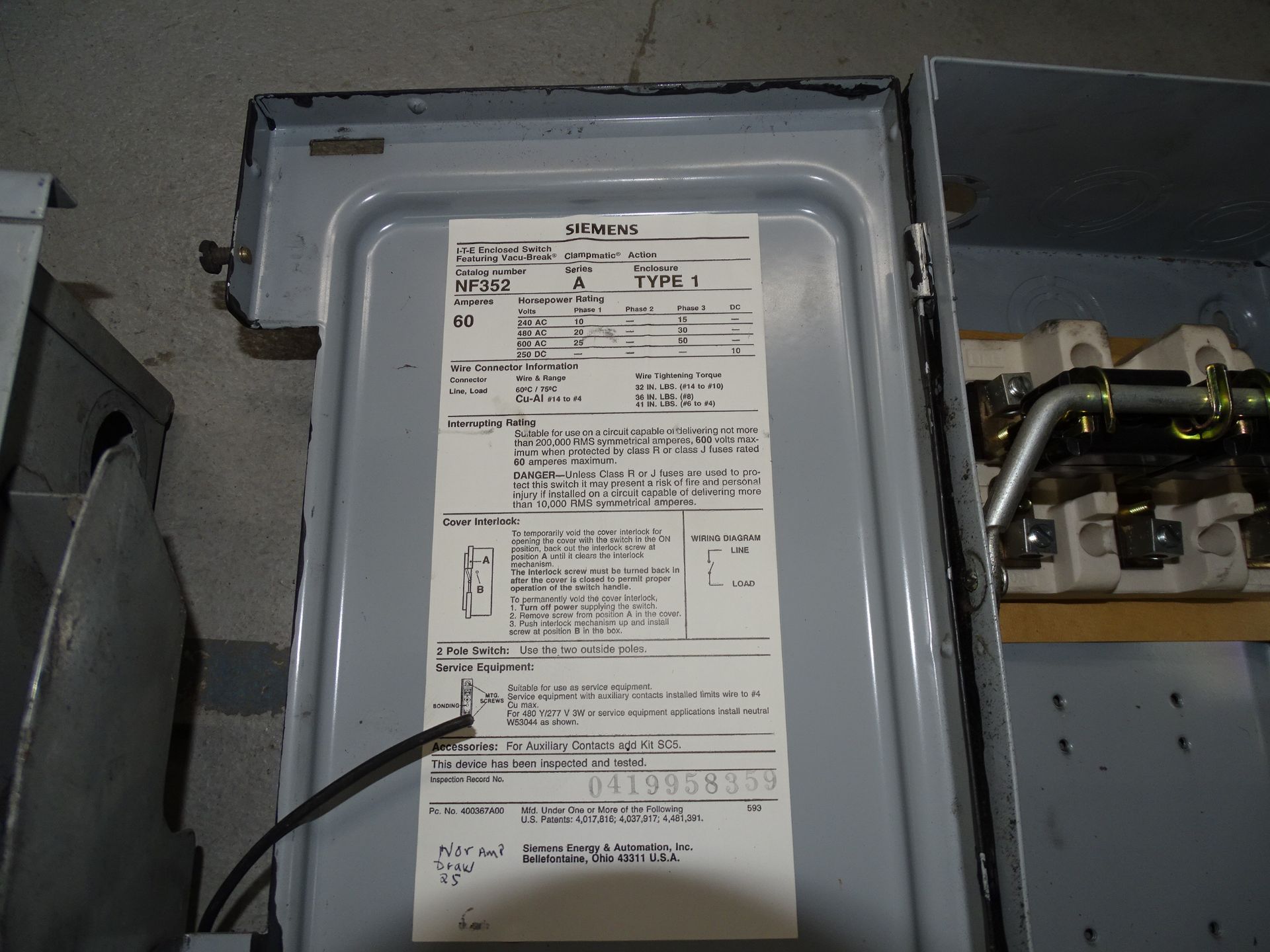 Asst'd Siemens & Square D Breaker Switch Boxes - Image 5 of 10