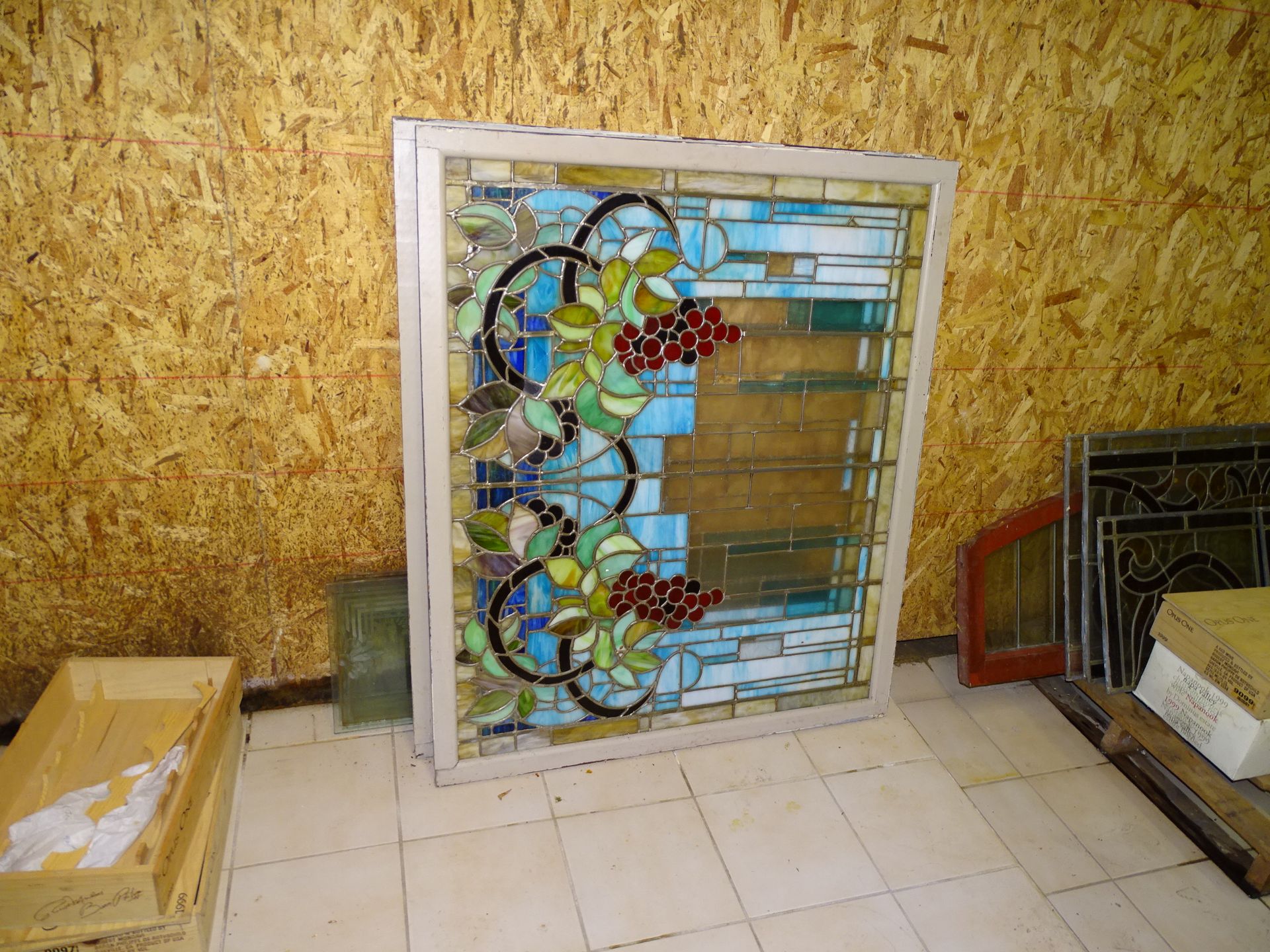 Assorted Stained, Leaded & Etched Glass Panels