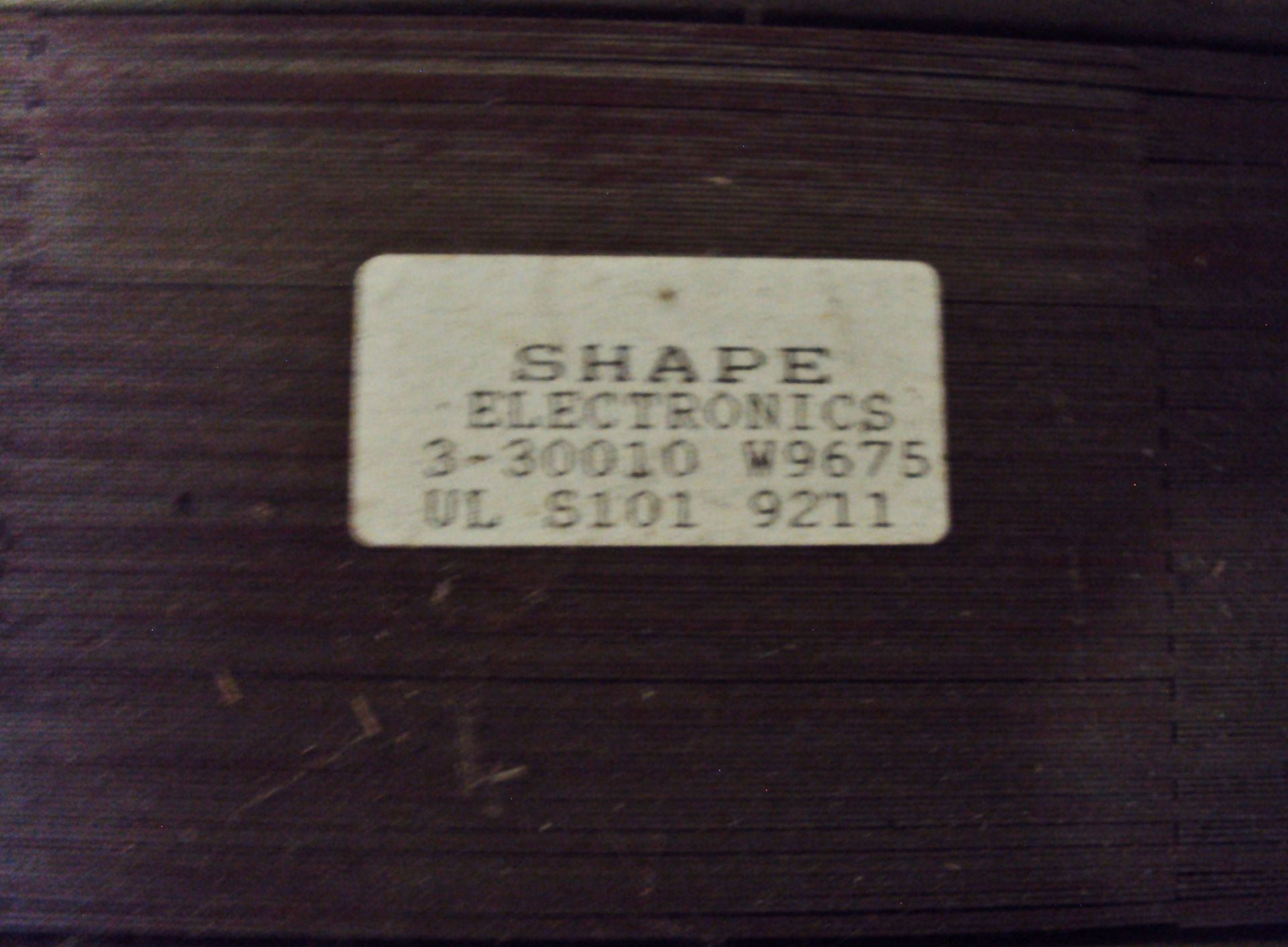 Shape 3-30010-W9675 Transformer - Image 3 of 3