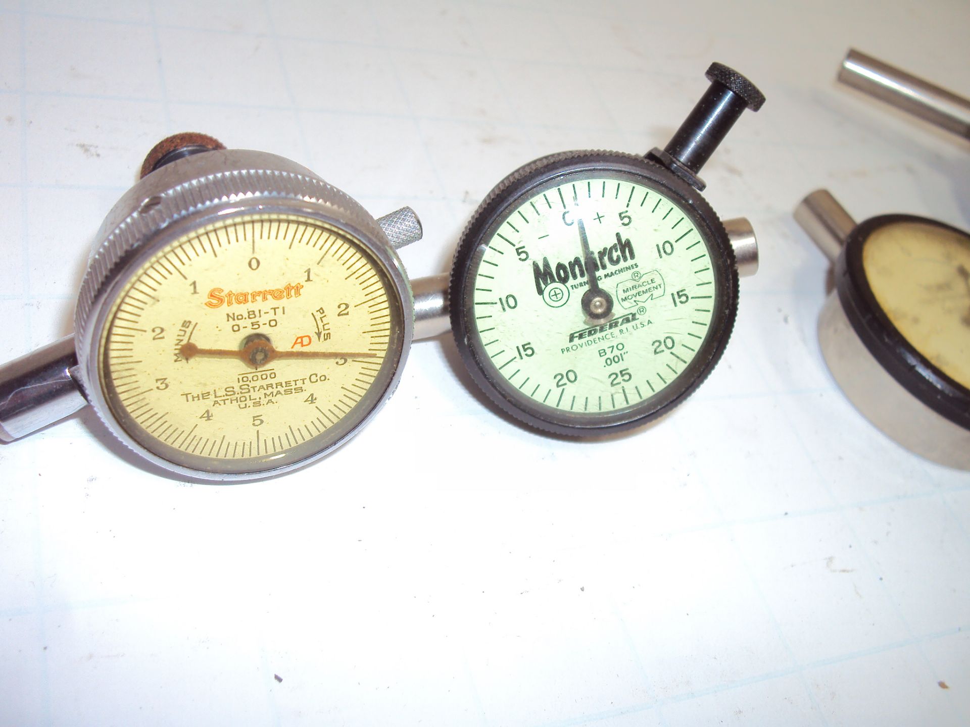 (4) Assorted Dial Indicators - Starrett, Federal, Torx - Image 2 of 4