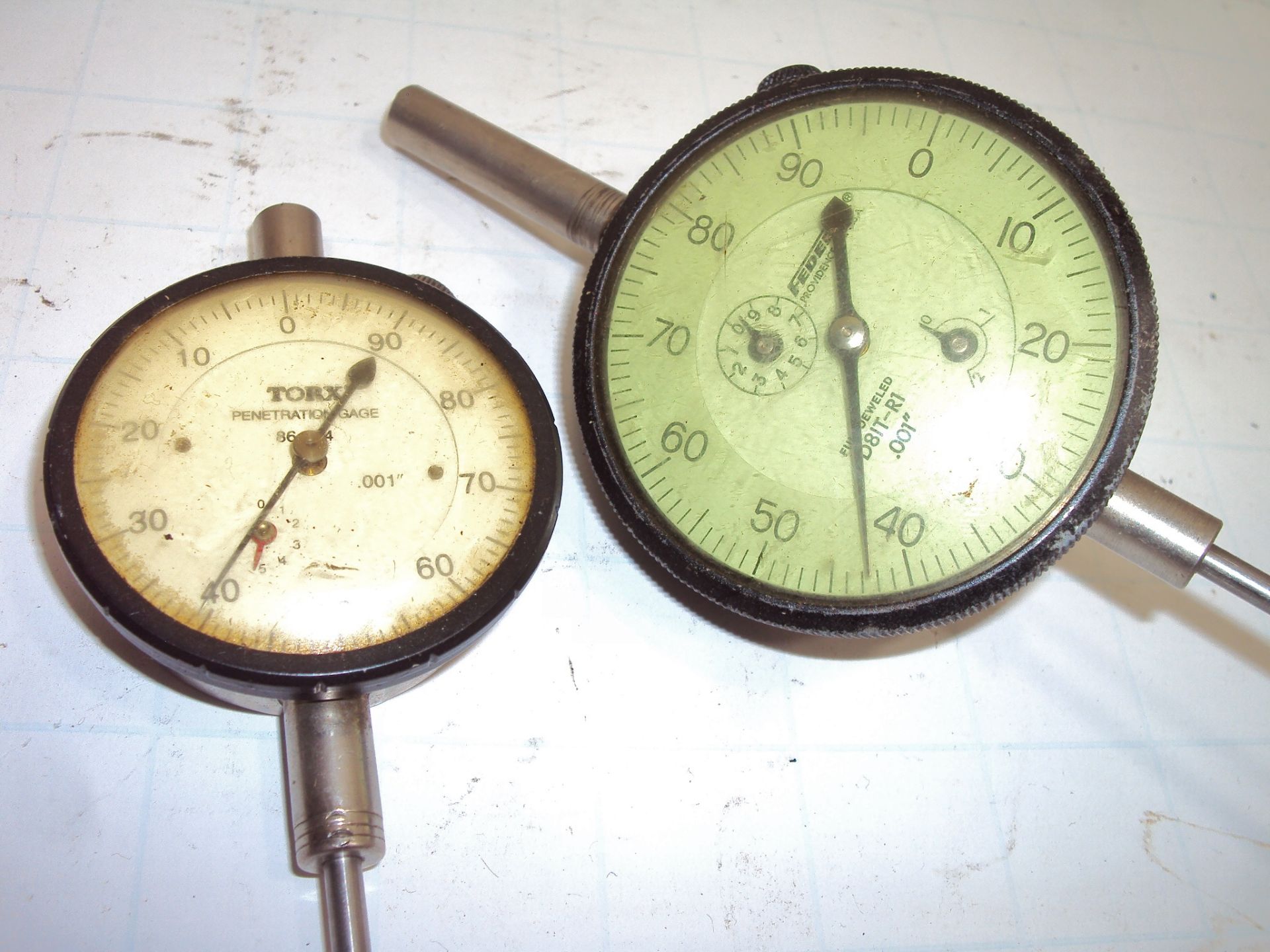 (4) Assorted Dial Indicators - Starrett, Federal, Torx - Image 3 of 4