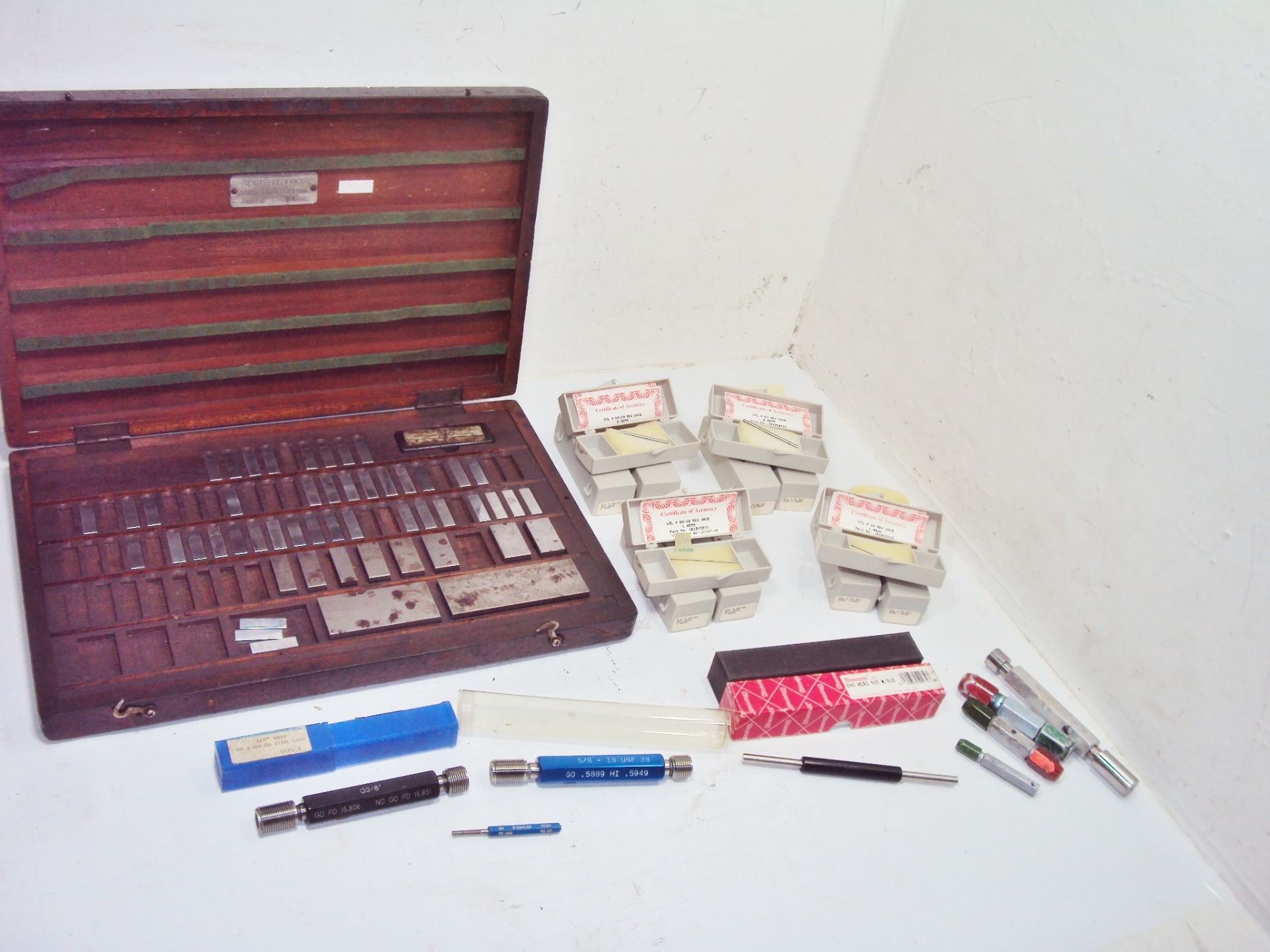 Assorted Gage Blocks, Gage Pins, Pin Holders & Thread Gages