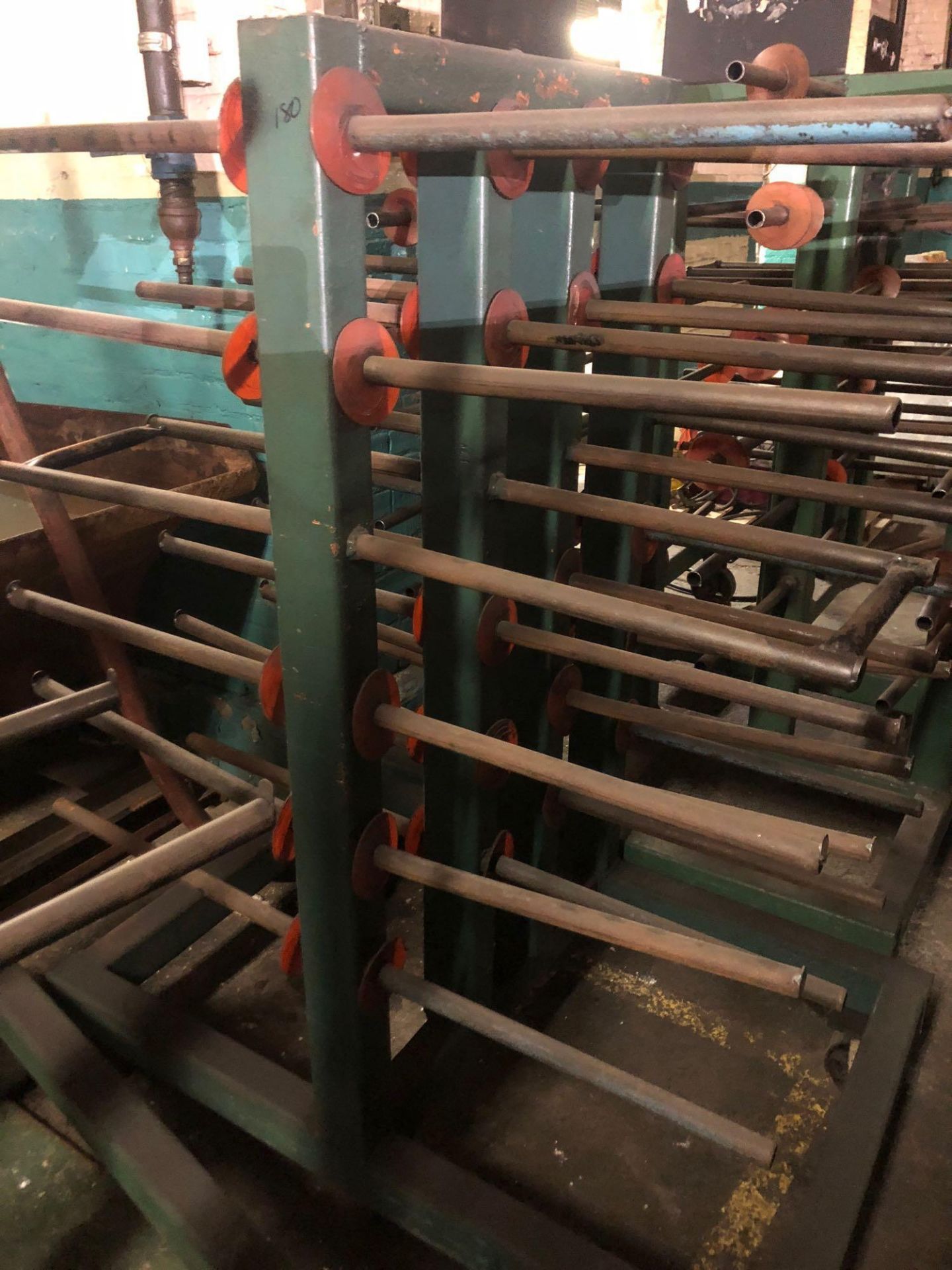 Steel parts drying rack