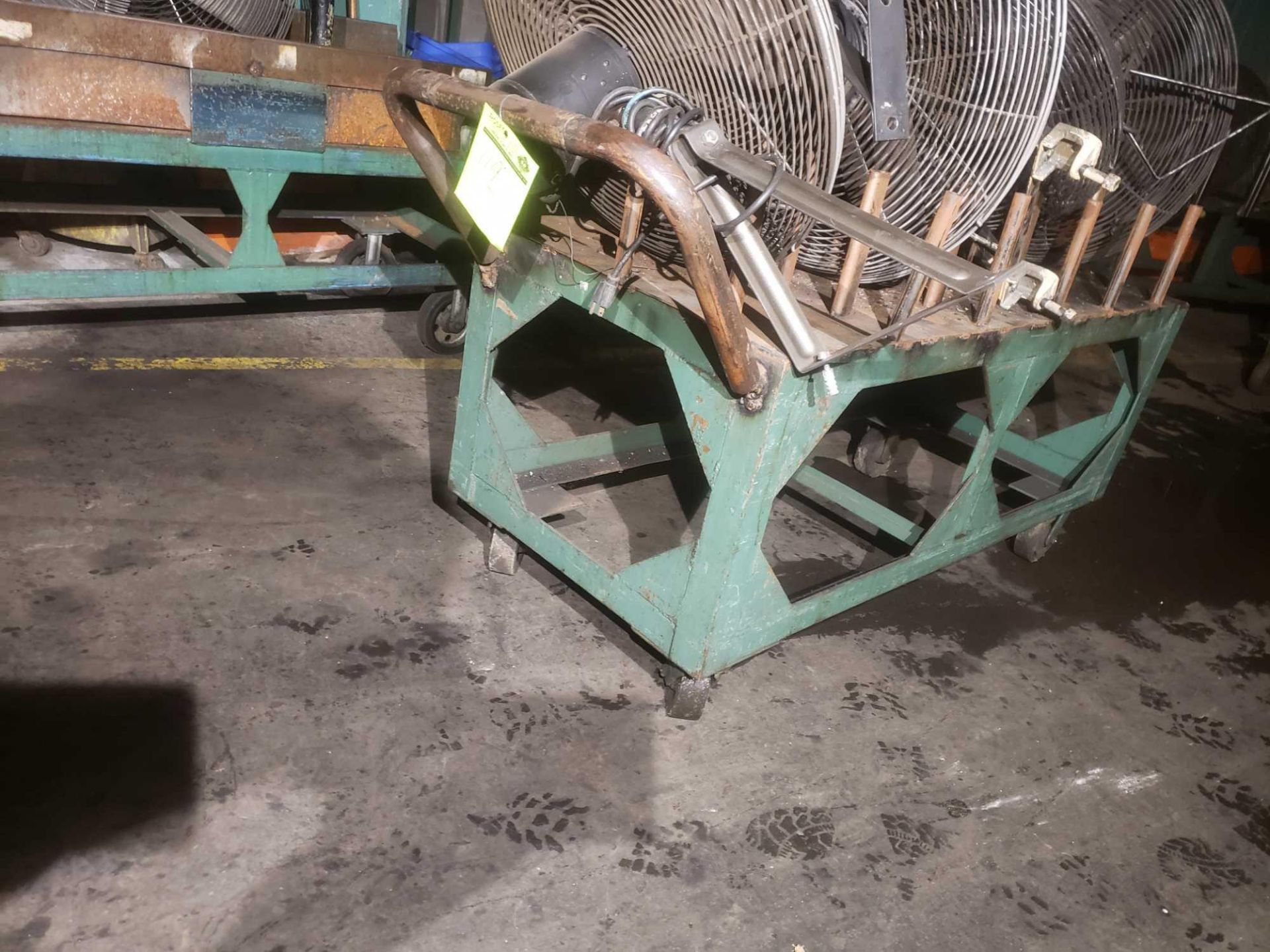 Steel Shop cart on casters