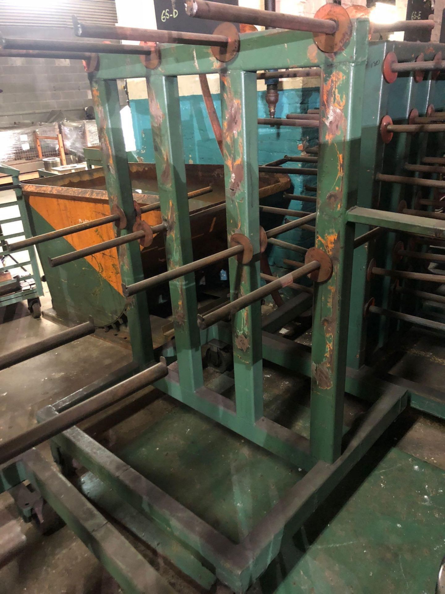 Steel parts drying rack
