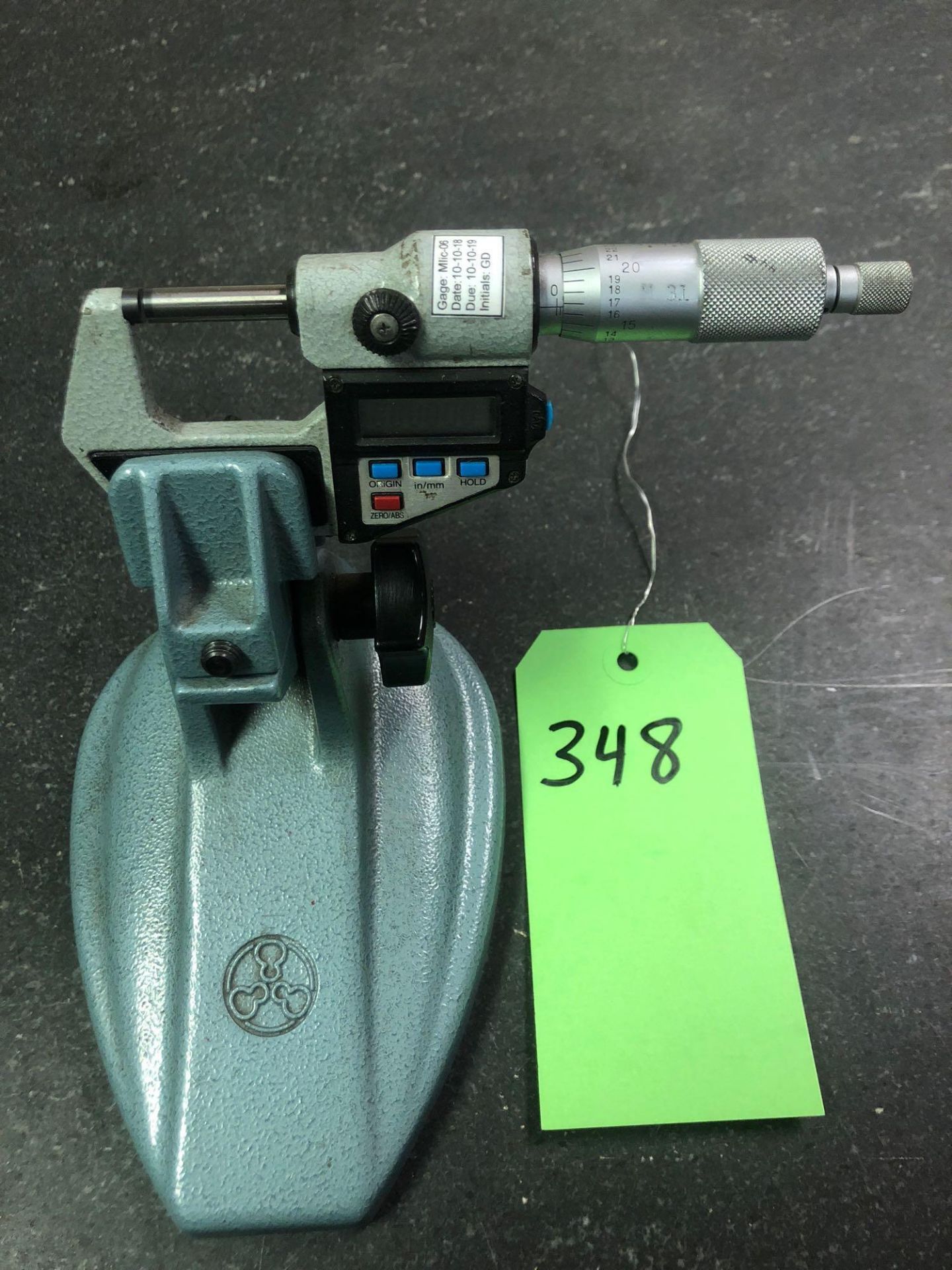 Vintage Micrometer clamp with digital Micrometer