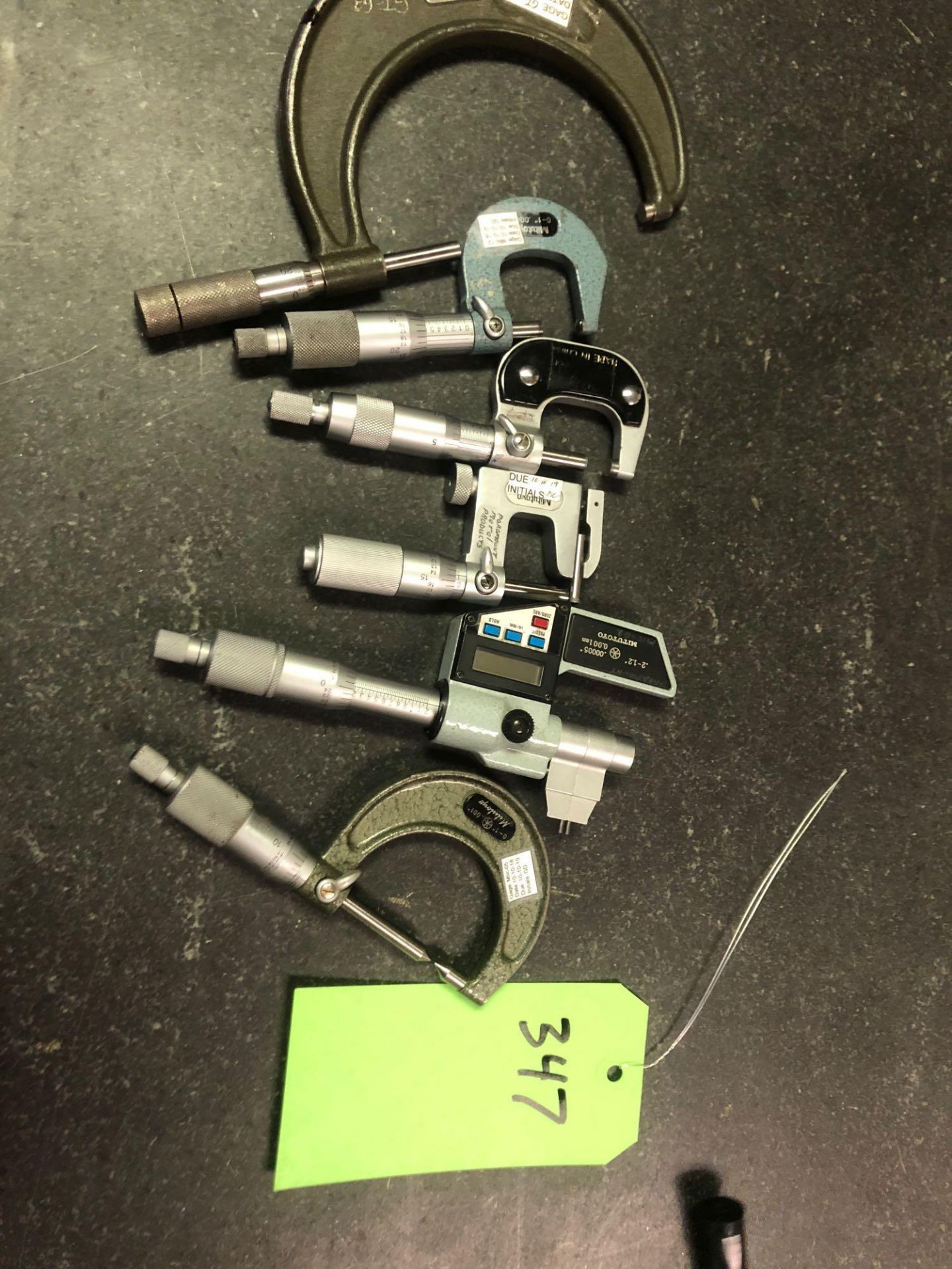 Group lot of misc Micrometers and gages