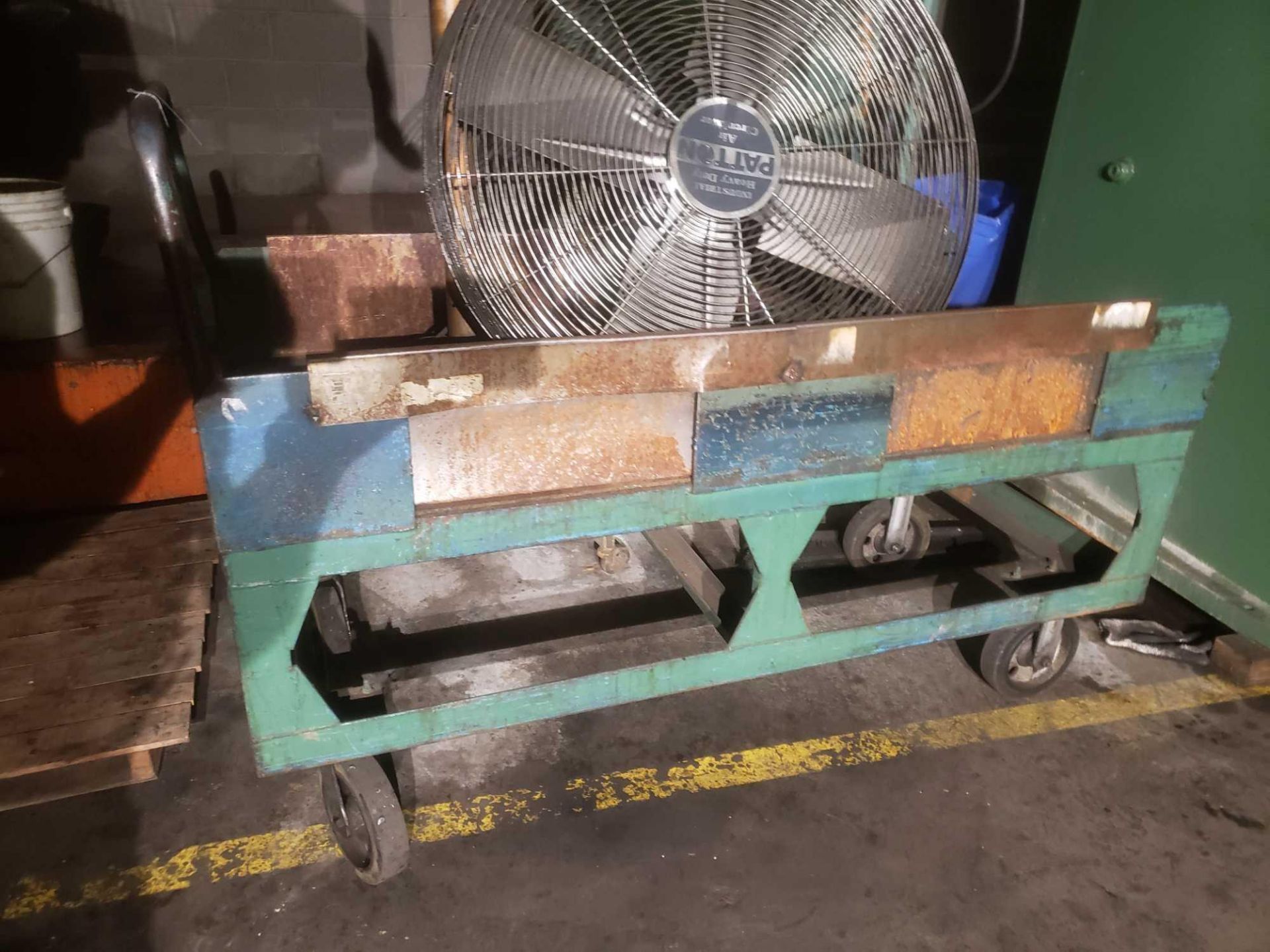 Steel Shop cart on casters