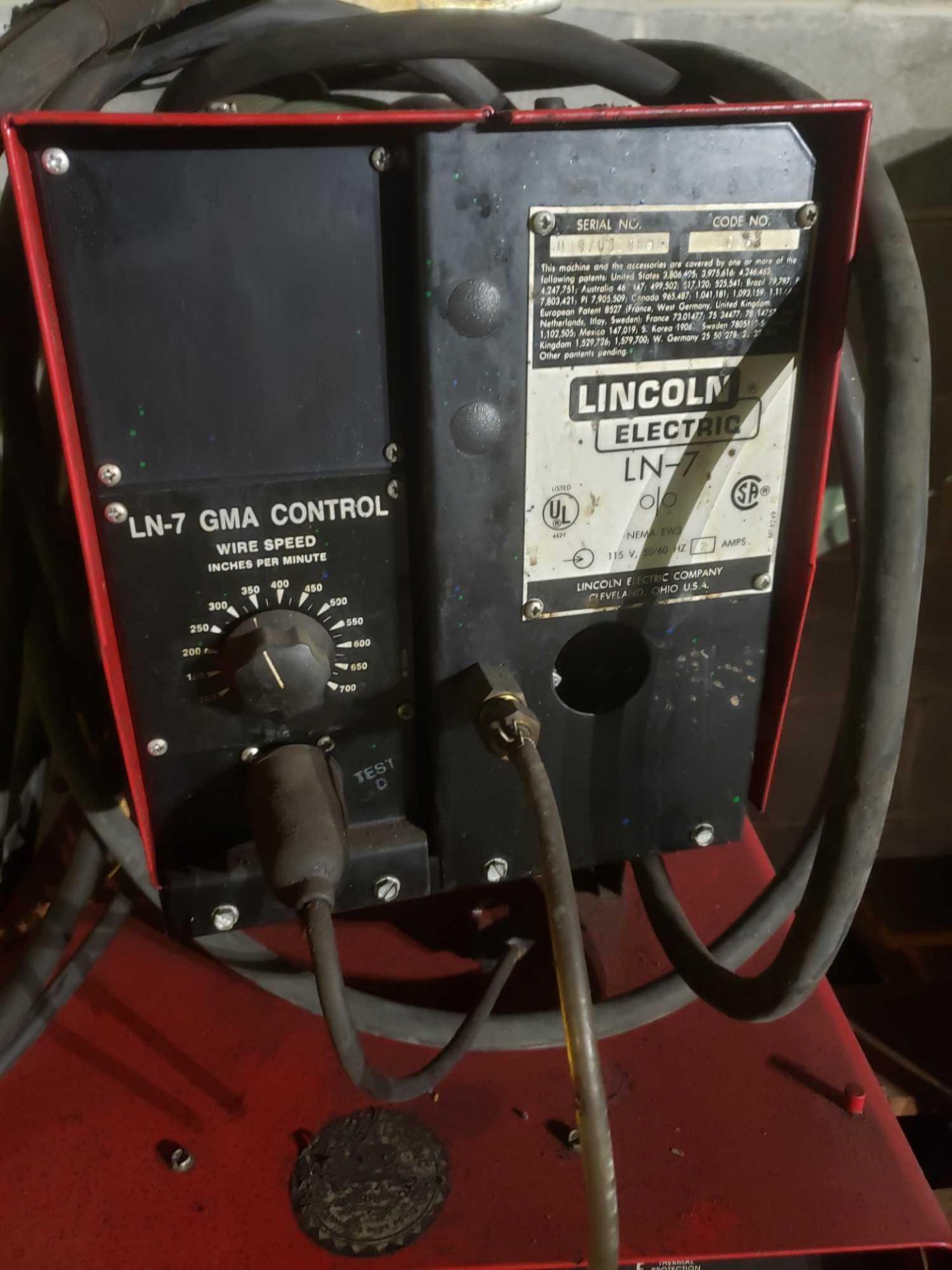 Lincoln Electric LN-7 Wire Feed Welder CV-300 - Image 2 of 4