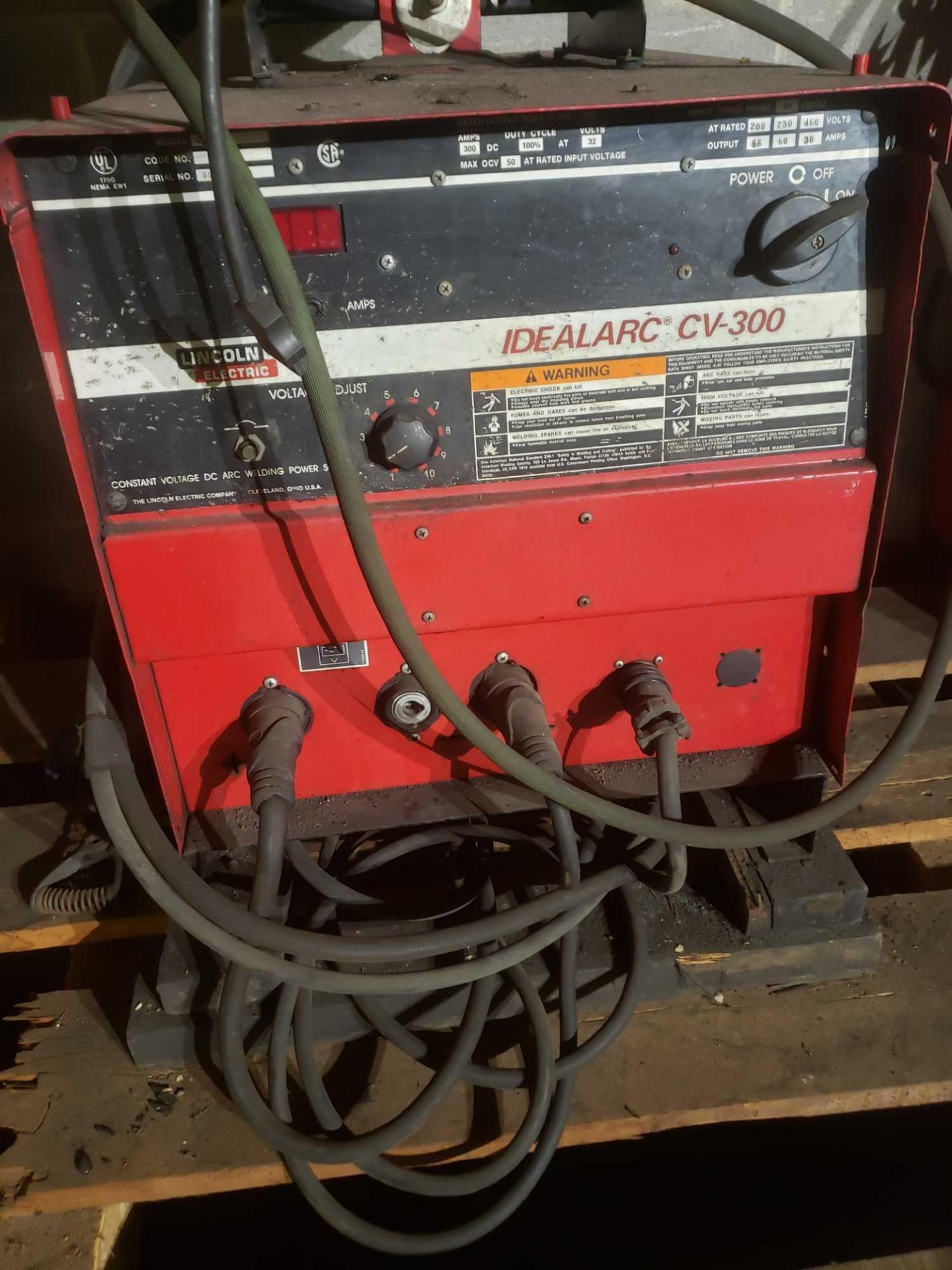 Lincoln Electric LN-7 Wire Feed Welder Idealarc CV-300 - Image 3 of 3
