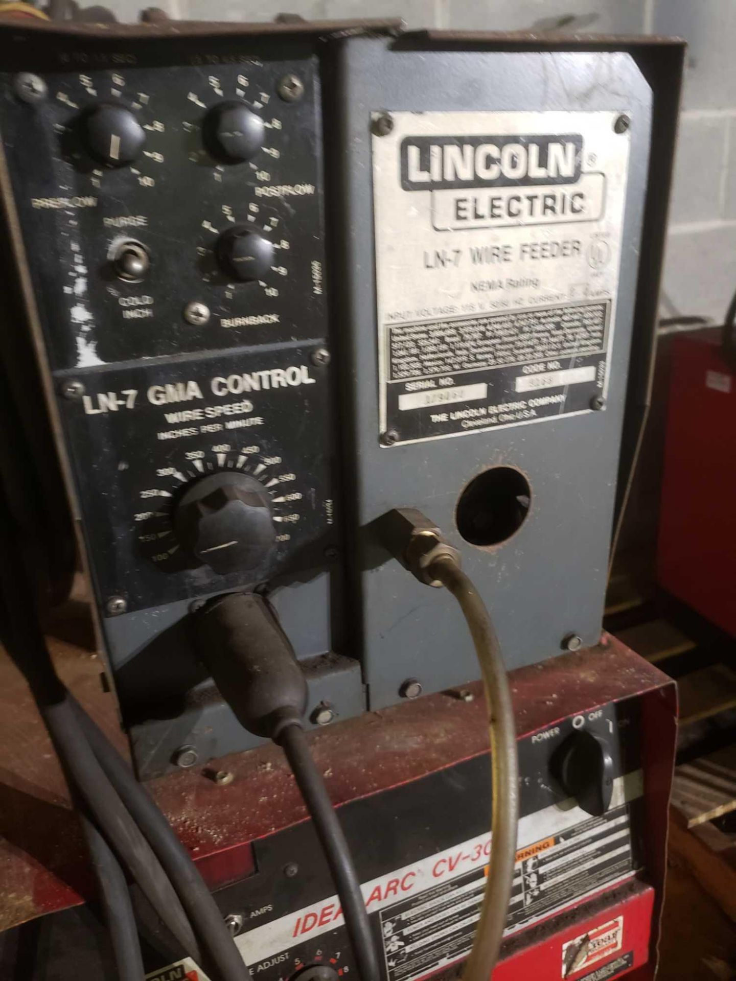 Lincoln Electric LN-7 Wire Feed Welder Idealarc CV-300 - Image 3 of 4