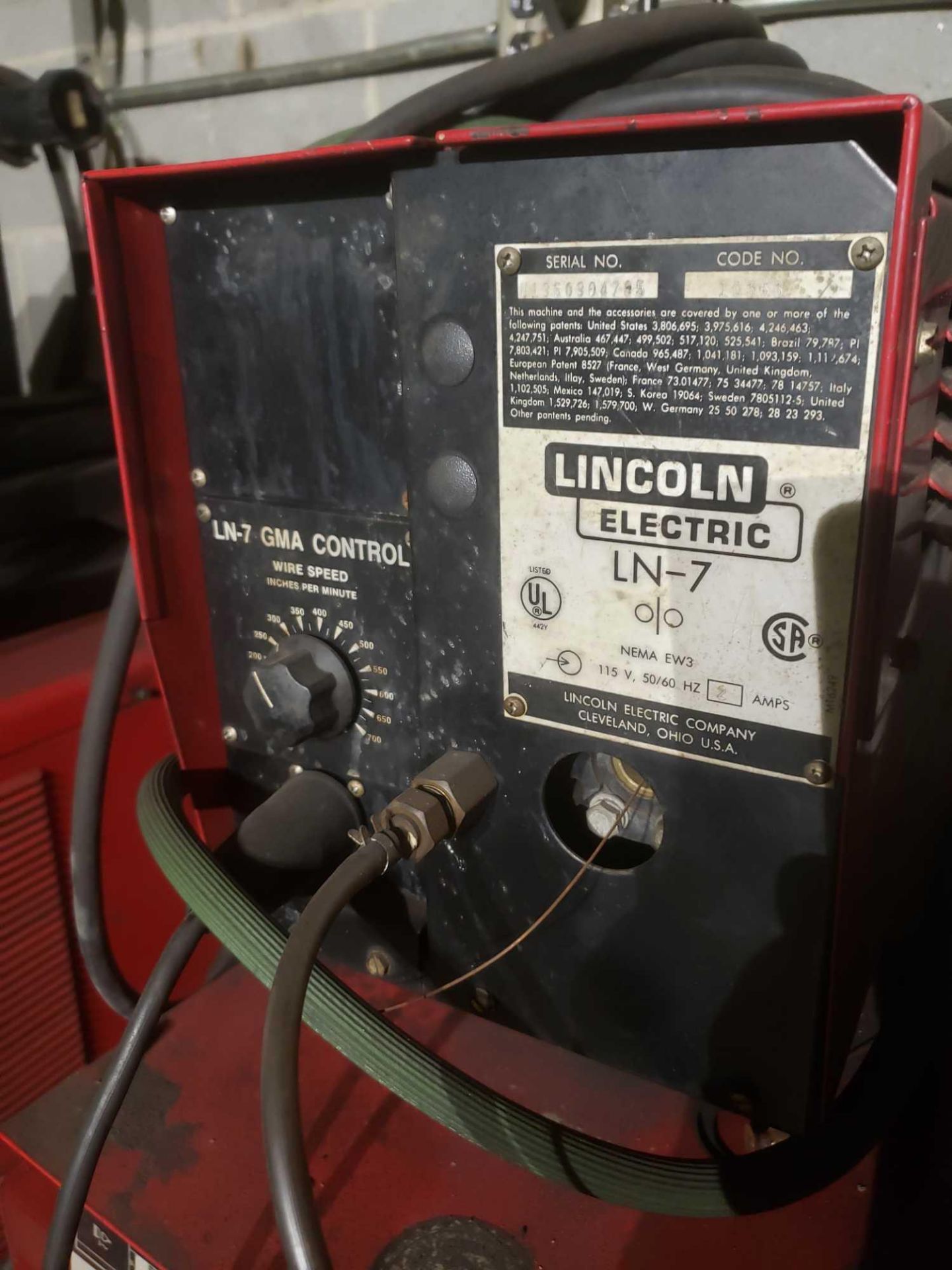 Lincoln Electric LN-7 Wire Feed Welder CV-300 - Image 3 of 4