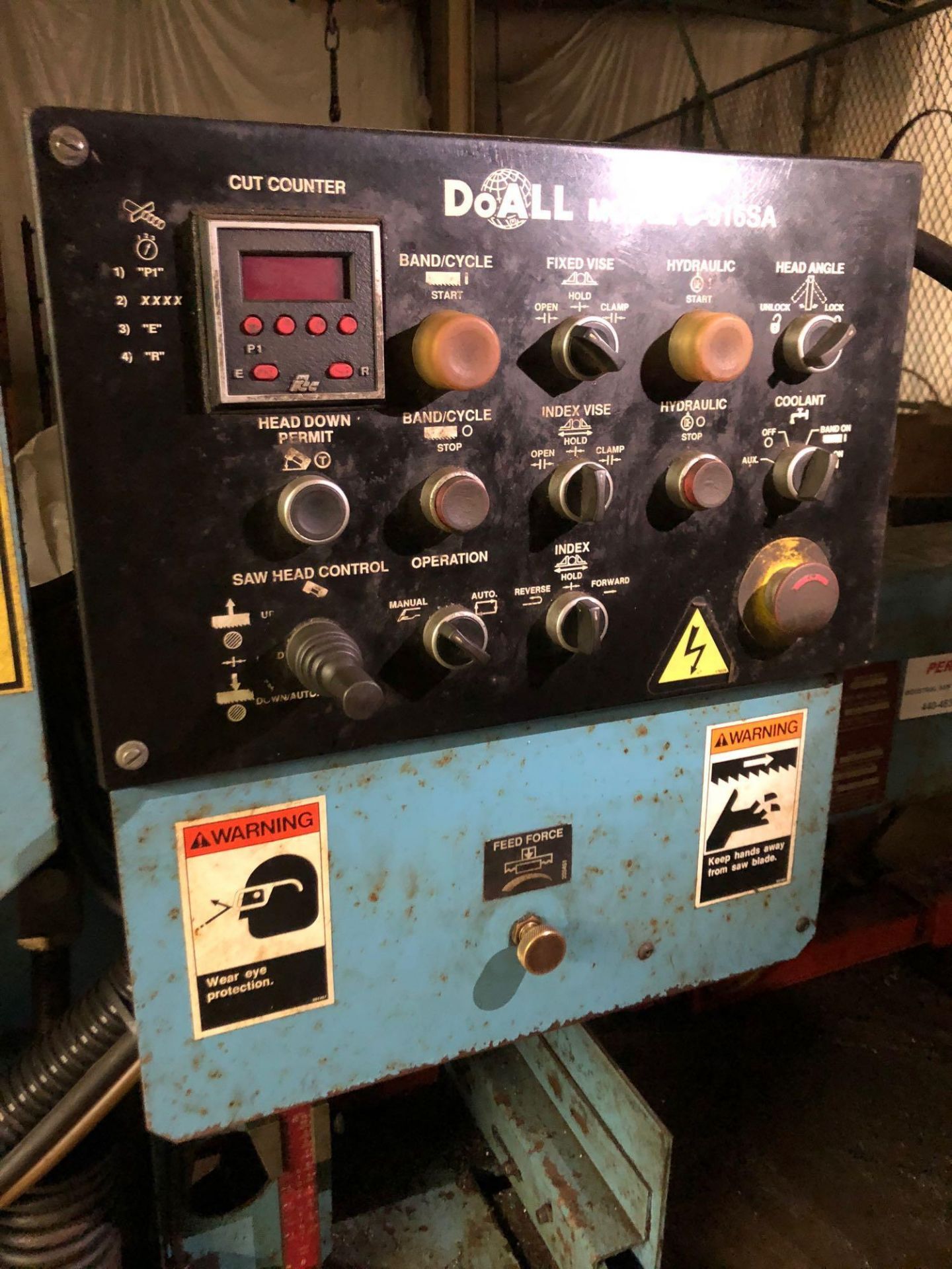 DoAll Industrial Bandsaw #C916SA - Image 3 of 4