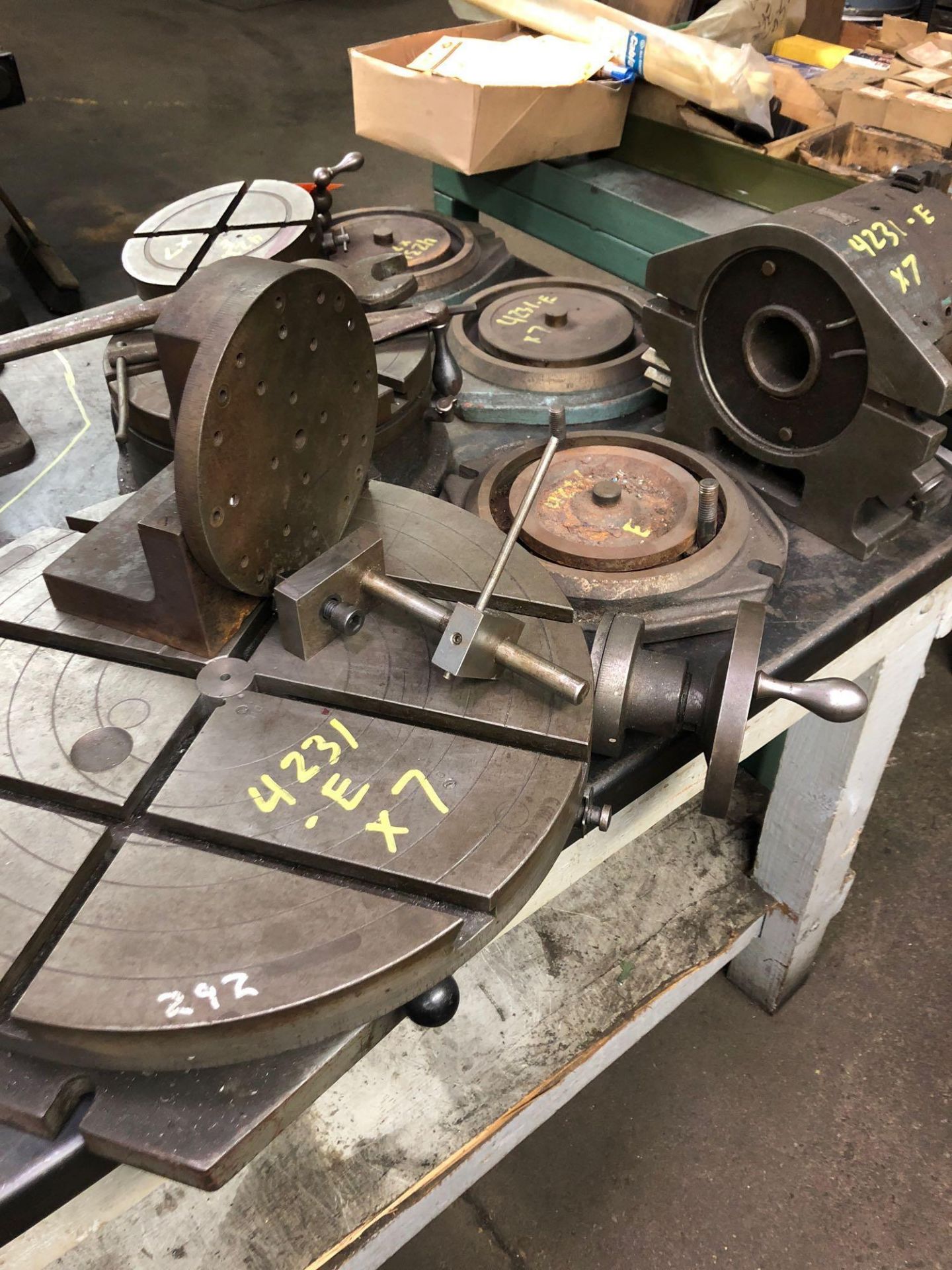 (7) Misc Assorted Indexing Mills & Plates
