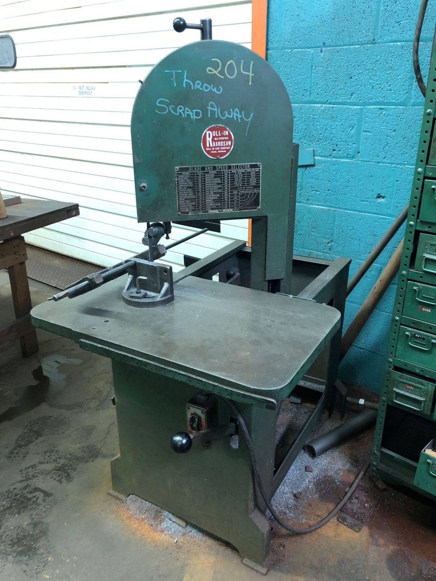 Roll-In Company All Purpose Bandsaw
